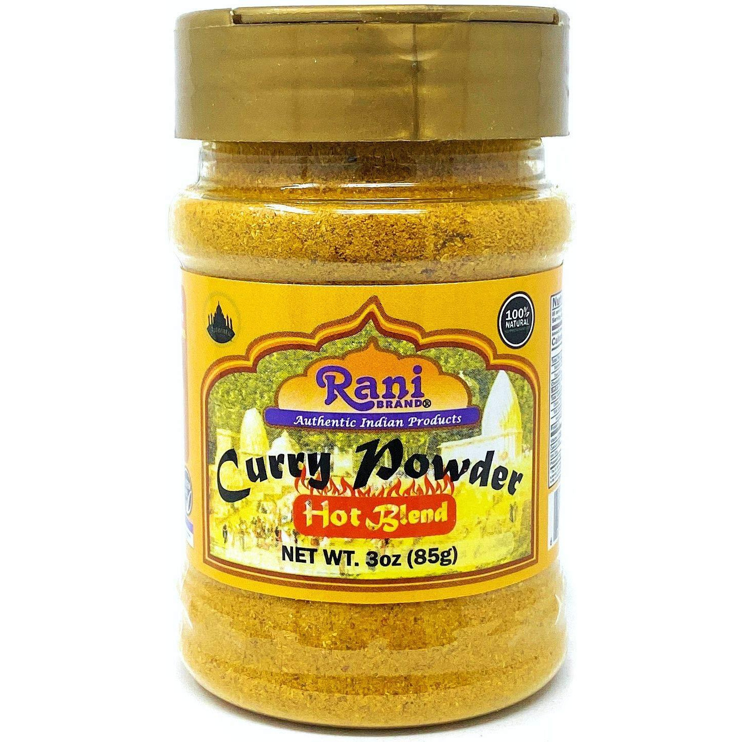 Rani Curry Powder Hot Natural 11-Spice Blend 85g (3oz) ~ Salt Free | Vegan | Gluten Free Ingredients | NON-GMO