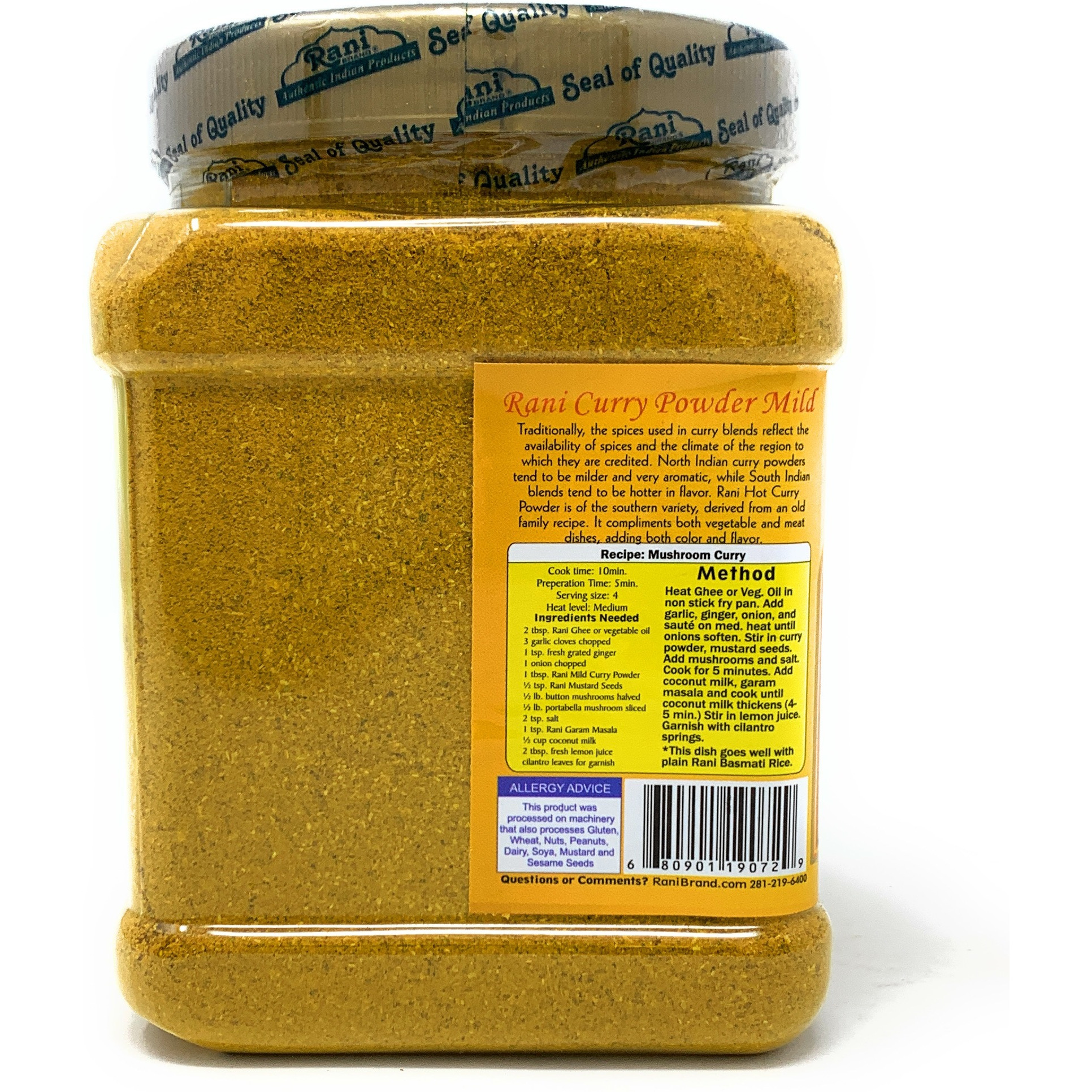 Rani Curry Powder Mild Natural 10-Spice Blend 1lb (16oz) ~ Salt Free | Vegan | Gluten Free Ingredients | NON-GMO
