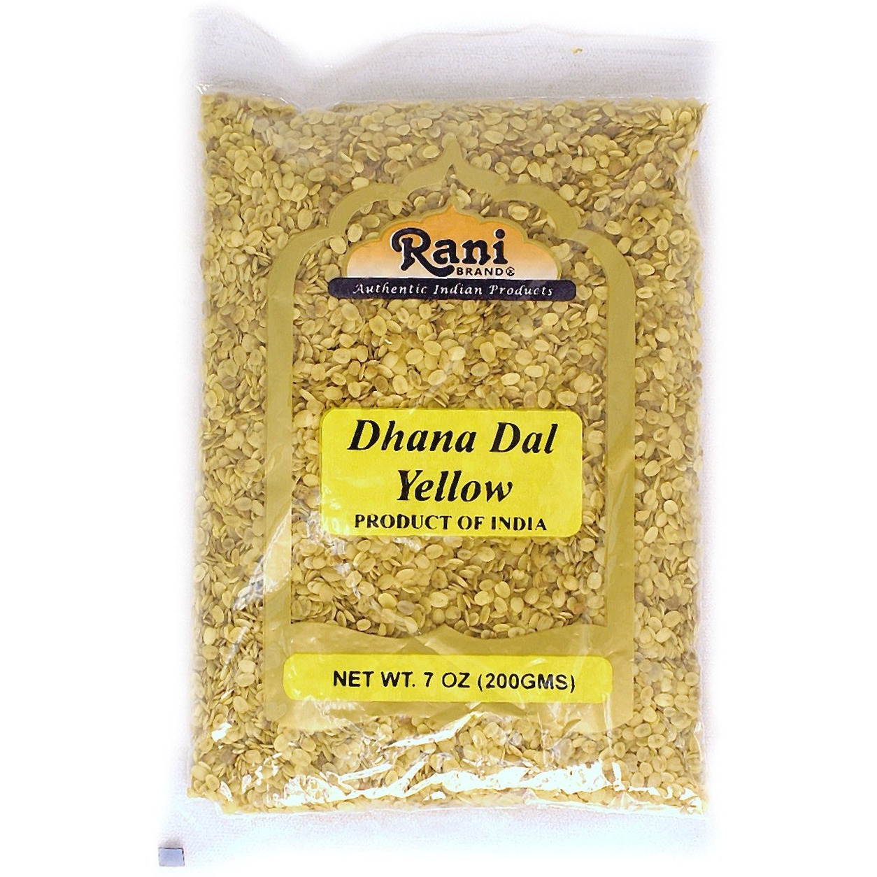 Rani Dhana Dal (Roasted Coriander Seeds) Yellow 7oz (400gm) ~ All Natural | Vegan | No Colors | Gluten Friendly | NON-GMO | Indian Origin
