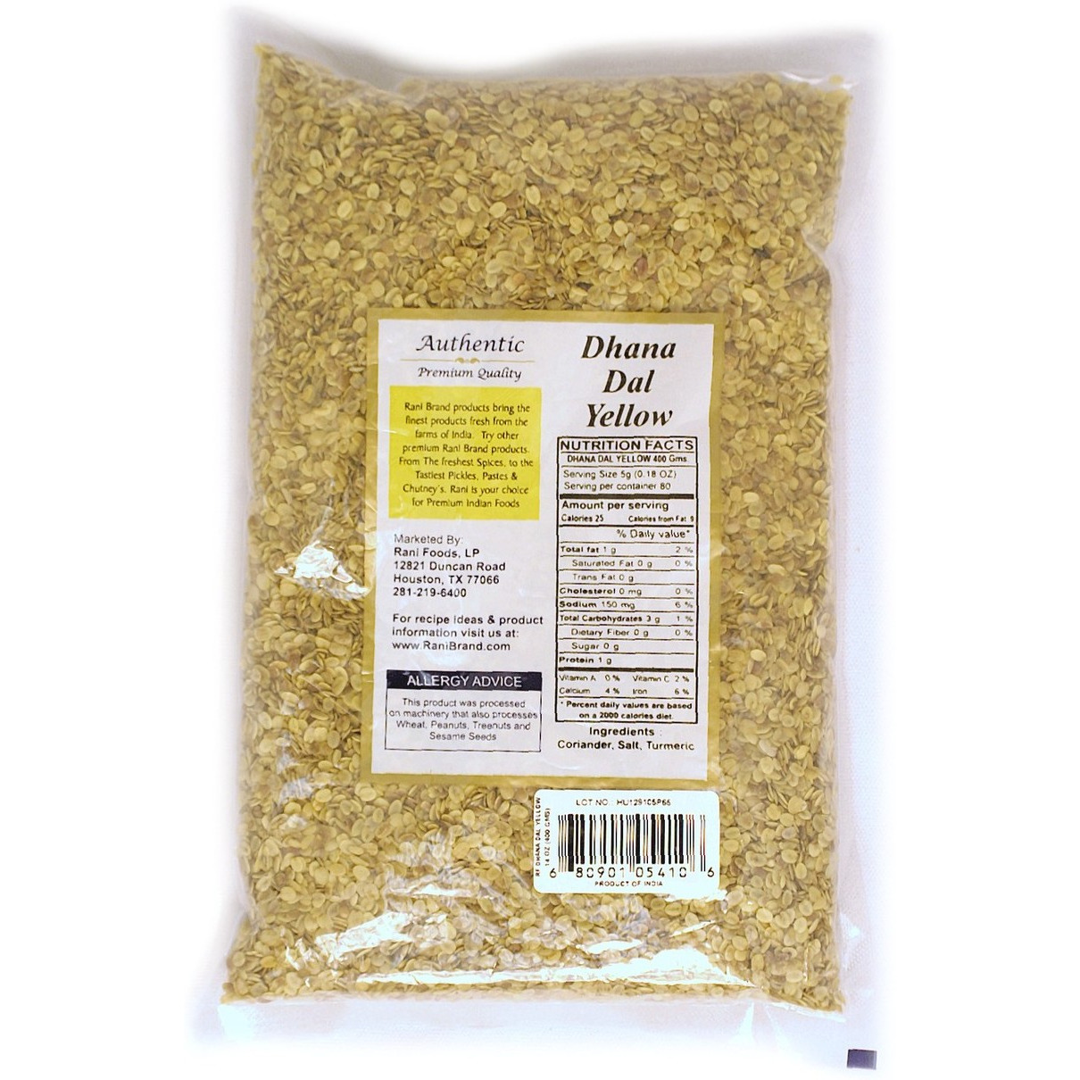 Rani Dhana Dal Yellow 400G