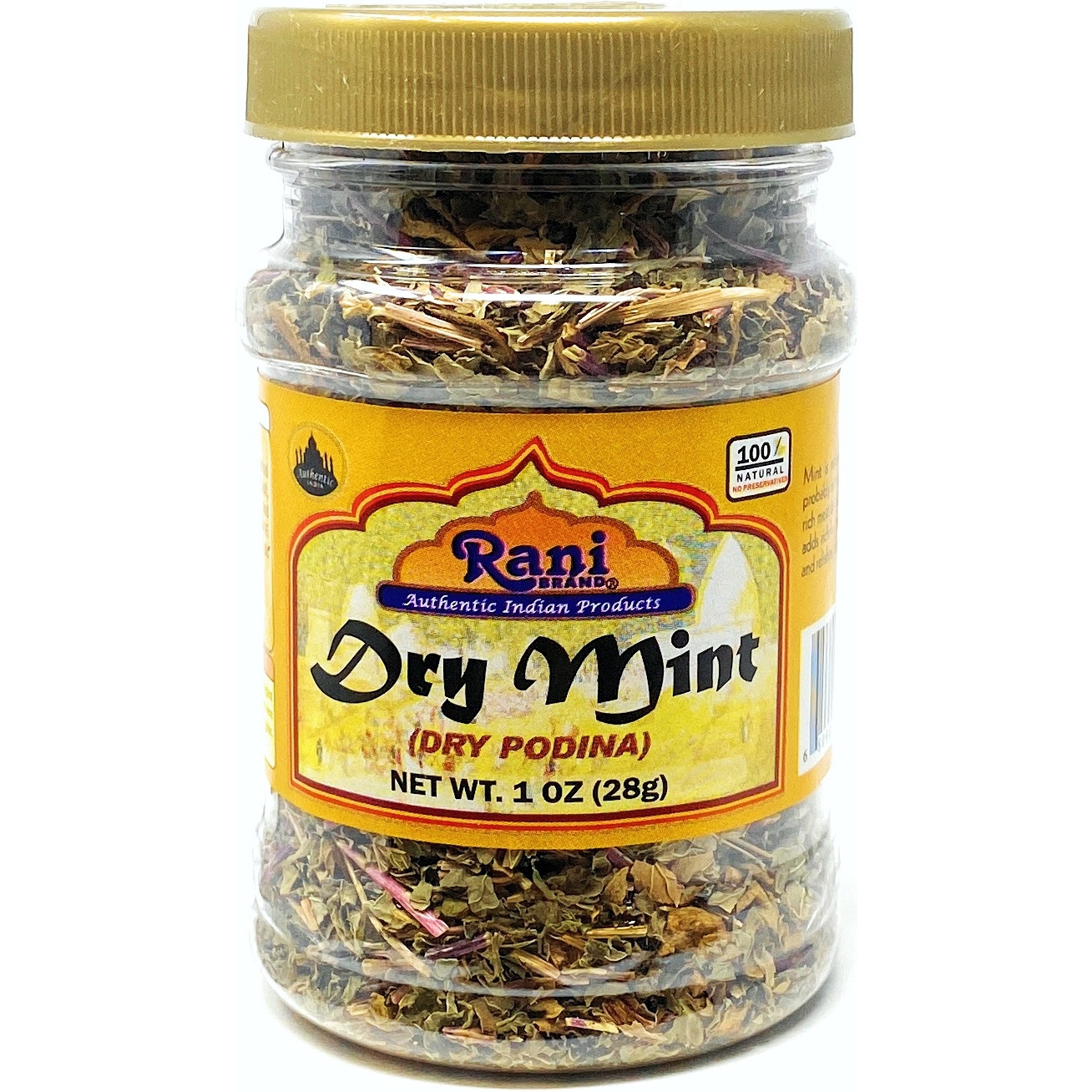 Rani Dry Mint Leaves (Podina Leaf) Spice, Dried Herb 1oz (28g) All Natural ~ Gluten Free Ingredients | NON-GMO | Vegan | Indian Origin