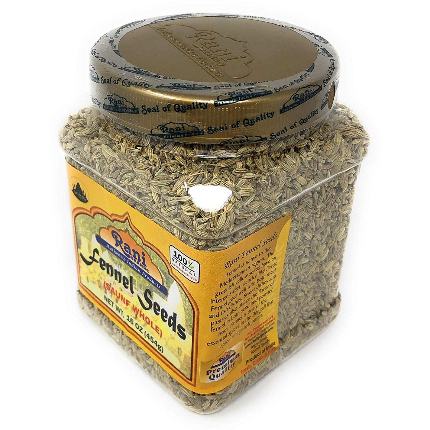 Rani Fennel Seeds 16oz (454g)