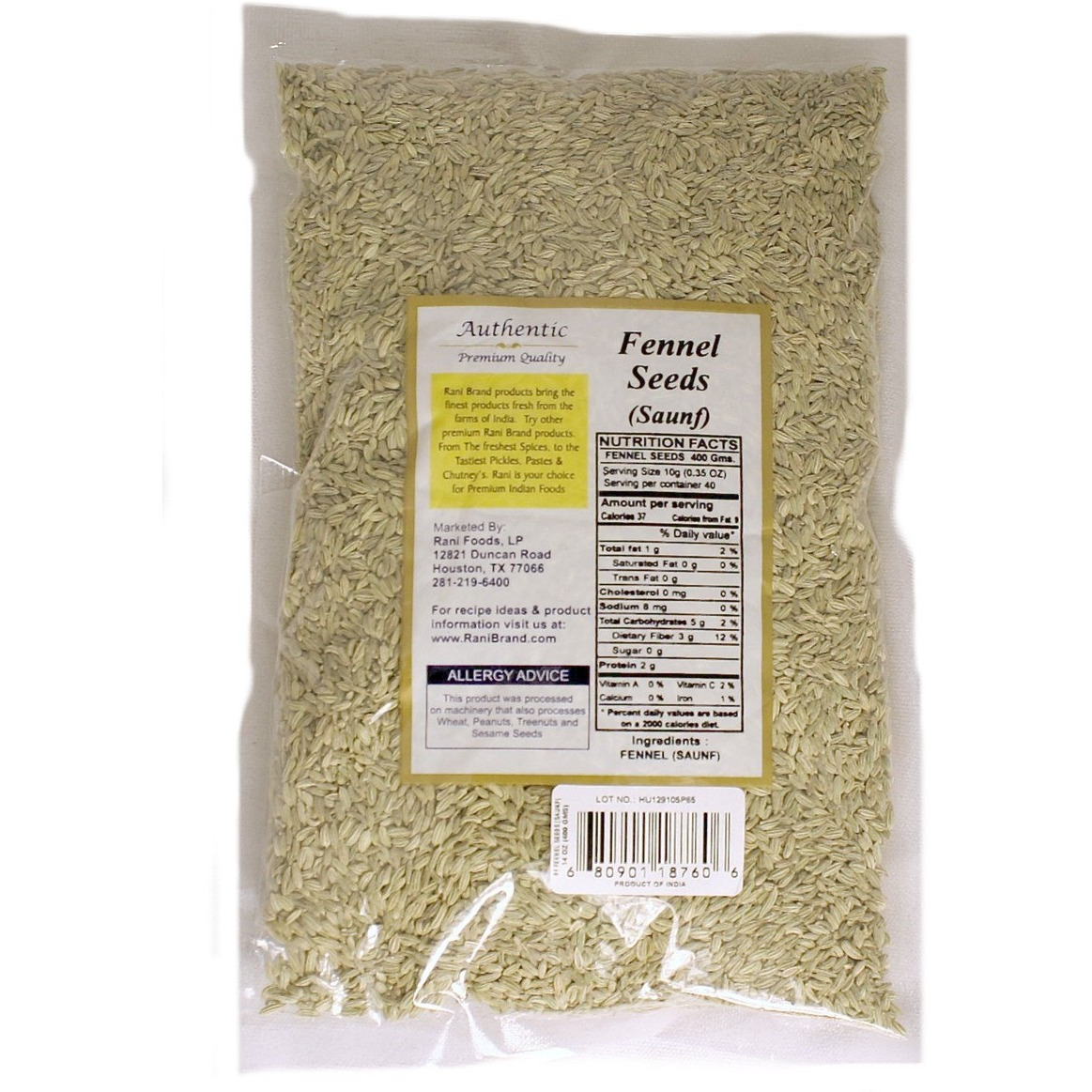 Rani Fennel Seeds 400G