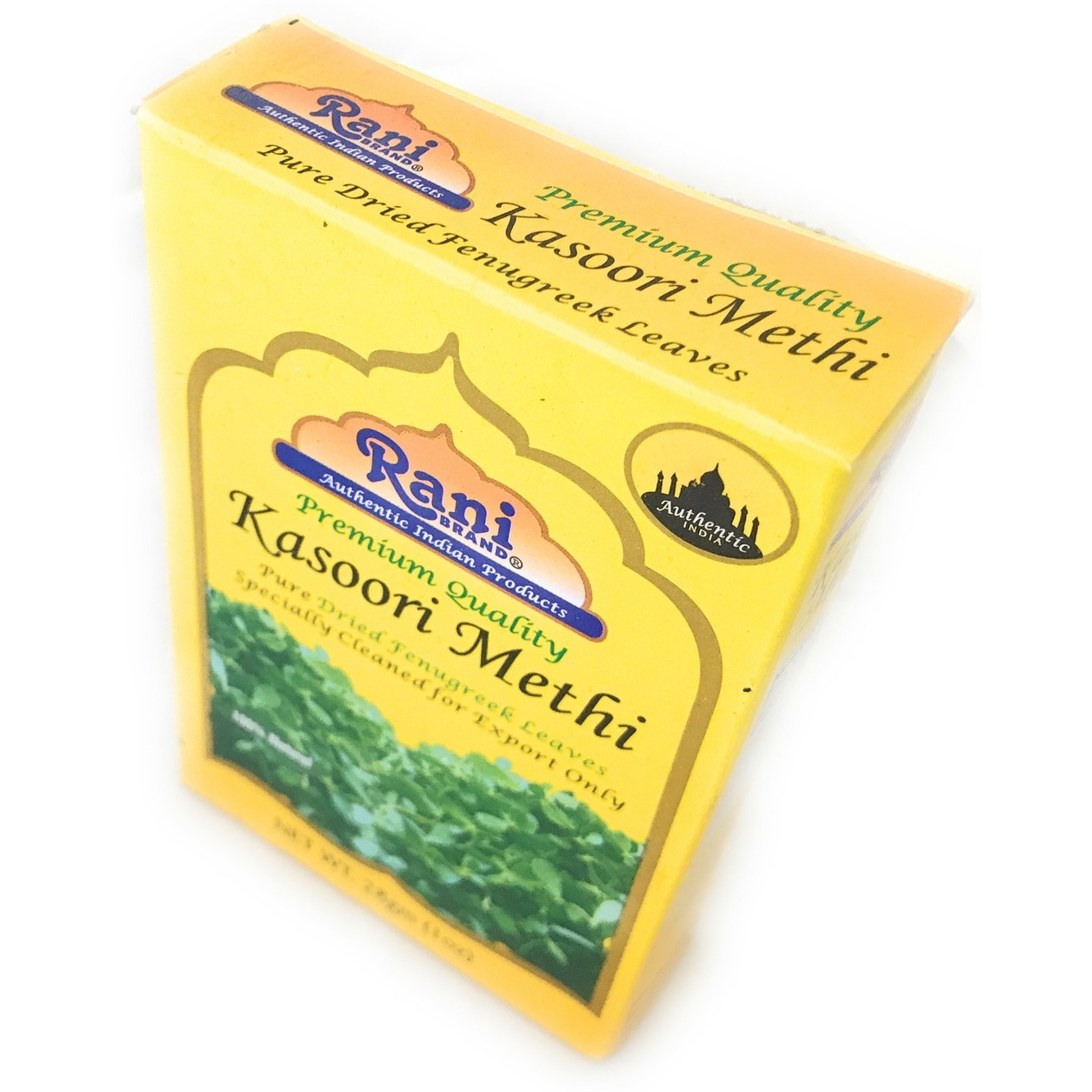 Rani Fenugreek Leaves Dried, All Natural (Kasoori Methi) 28g (1oz) ~ Gluten Free Ingredients | NON-GMO ~ Vegan