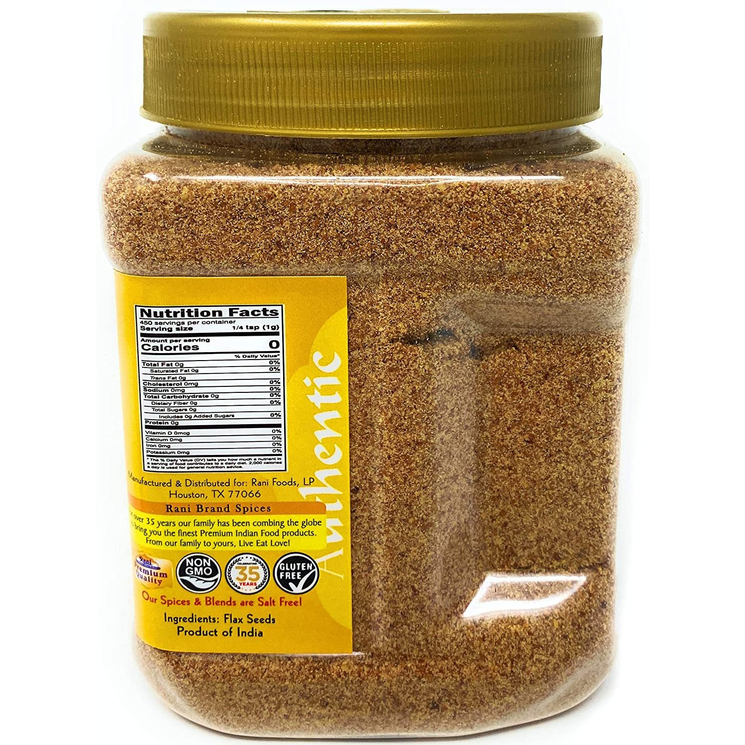Rani Flax Seeds 15.8oz (450g) ~ Powder~ All Natural | Vegan | Gluten Friendly | NON-GMO | Indian Origin