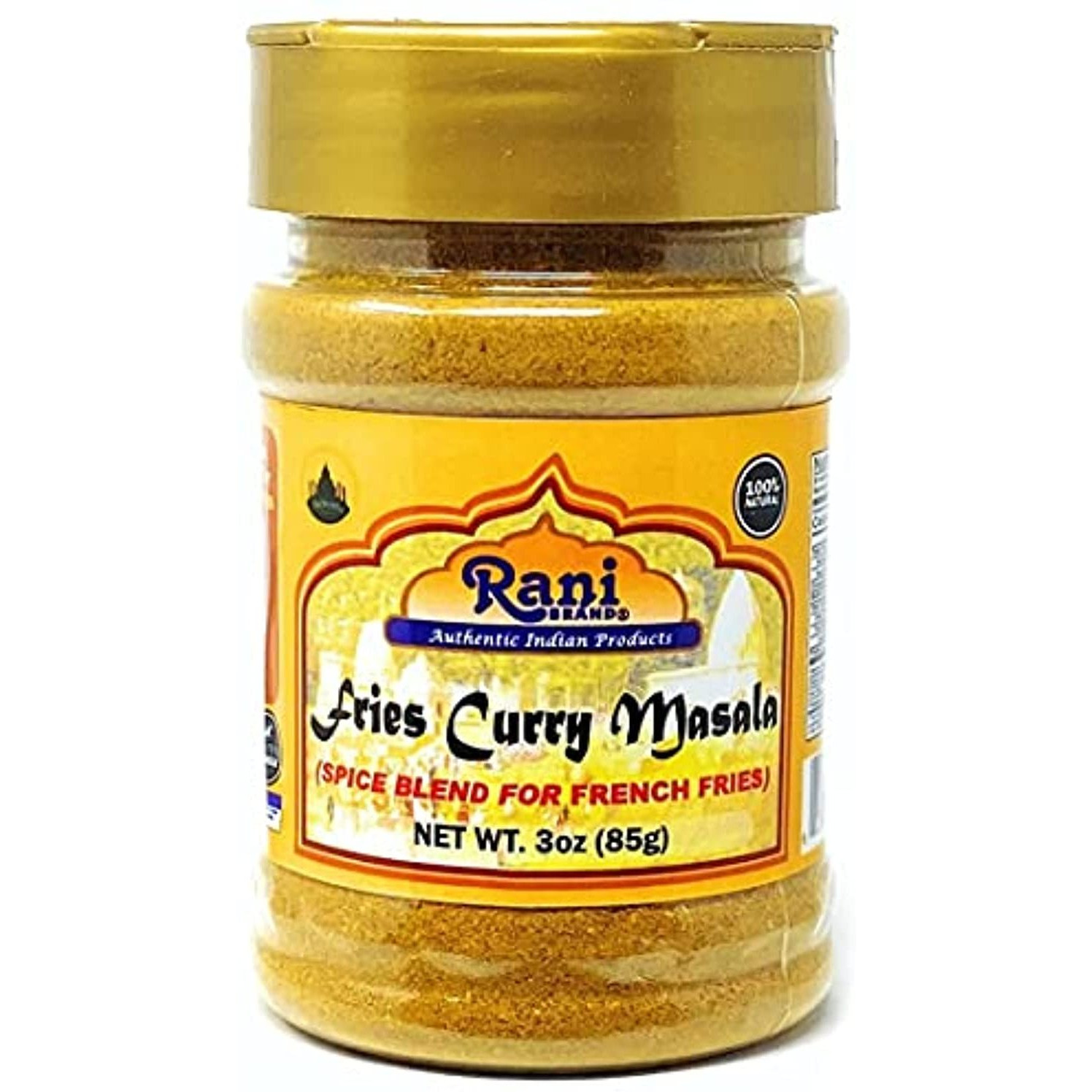 Rani French Fries Masala 3oz (85g) Shaker Top For Your Fries or Eggs ~ All Natural | Vegan | Gluten Friendly | NON-GMO | Indian Origin