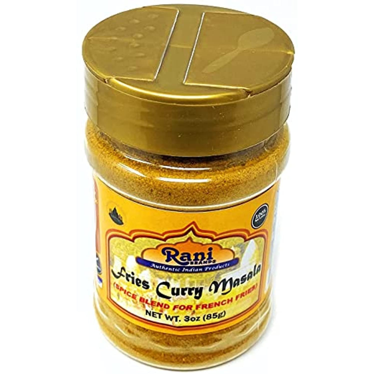 Rani French Fries Masala 3oz (85g) Shaker Top For Your Fries or Eggs ~ All Natural | Vegan | Gluten Friendly | NON-GMO | Indian Origin