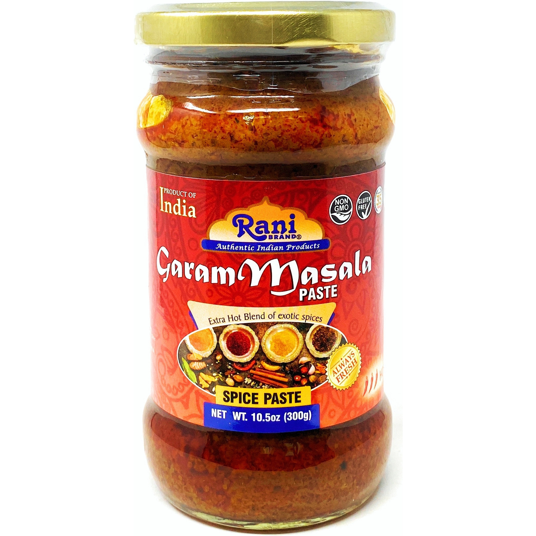 Rani Garam Masala Curry Cooking Spice Paste 10oz (300g) Glass Jar ~ No Colors | All Natural | NON-GMO | Vegan | Gluten Friendly | Indian Origin