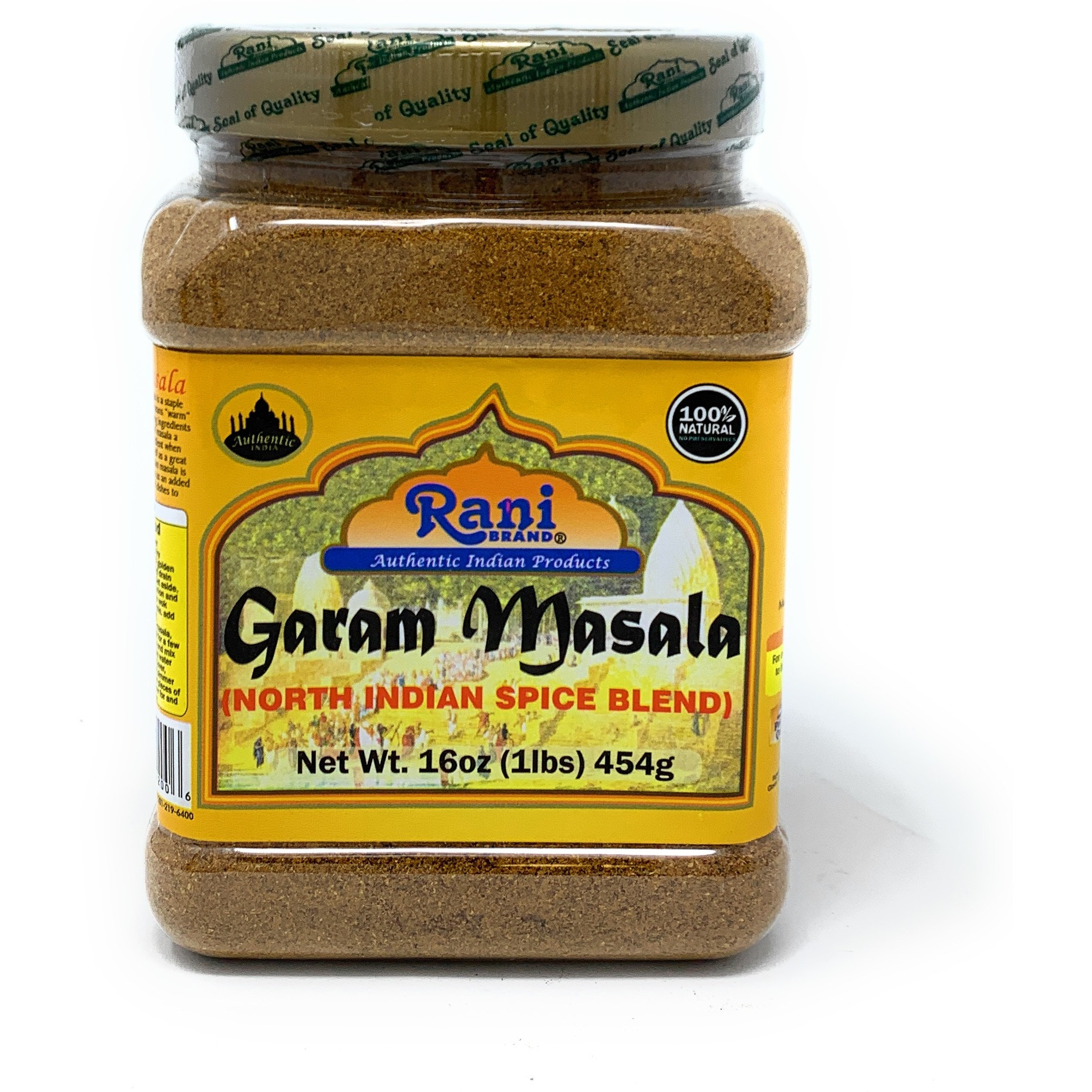 Rani Garam Masala Indian 11 Spice Blend 1lb (16oz) 454g All Natural | Gluten Free Ingredients | Salt Free | NON-GMO