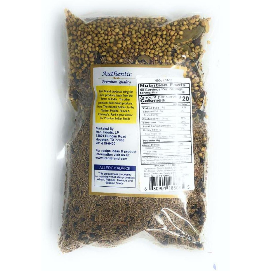 Rani Garam Masala Indian 11-Whole Spices Blend 14oz (400g) ~ All Natural, Salt-Free | Vegan | No Colors | Gluten Friendly | NON-GMO | Indian Origin