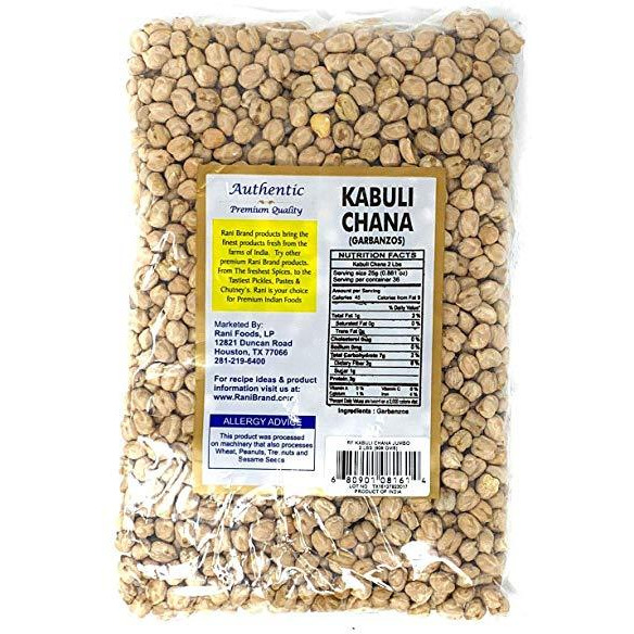 Rani Garbanzo Beans (Kabuli Chana) 2lbs (32oz) ~ All Natural | Vegan | Gluten Friendly | NON-GMO | Indian Origin???