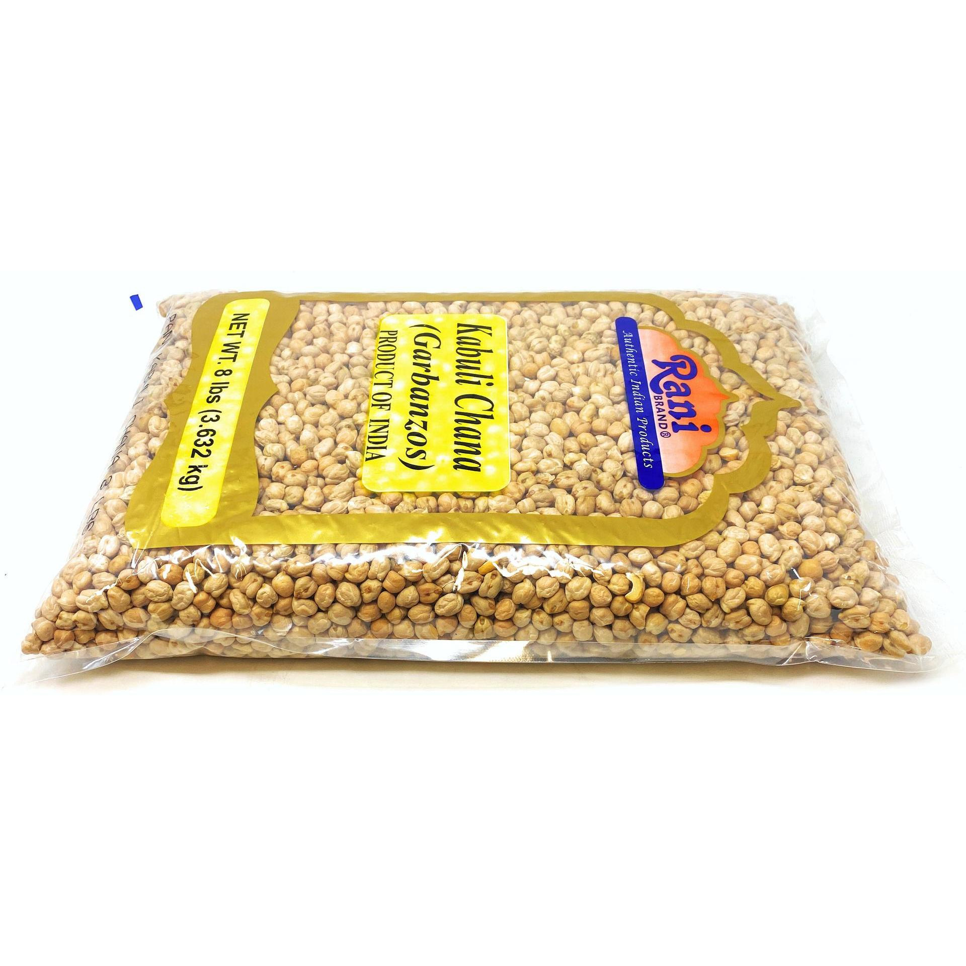 Rani Garbanzo Beans (Kabuli Chana) 8lbs (128oz) Bulk ~ All Natural | Vegan | Gluten Friendly | NON-GMO | Indian Origin