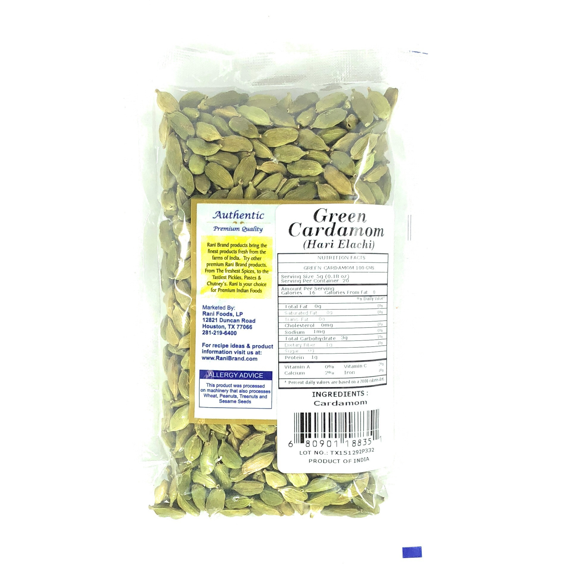 Rani Green Cardamom 100g (3.5oz)