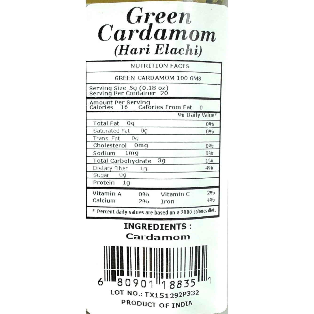 Rani Green Cardamom 200g (7oz)