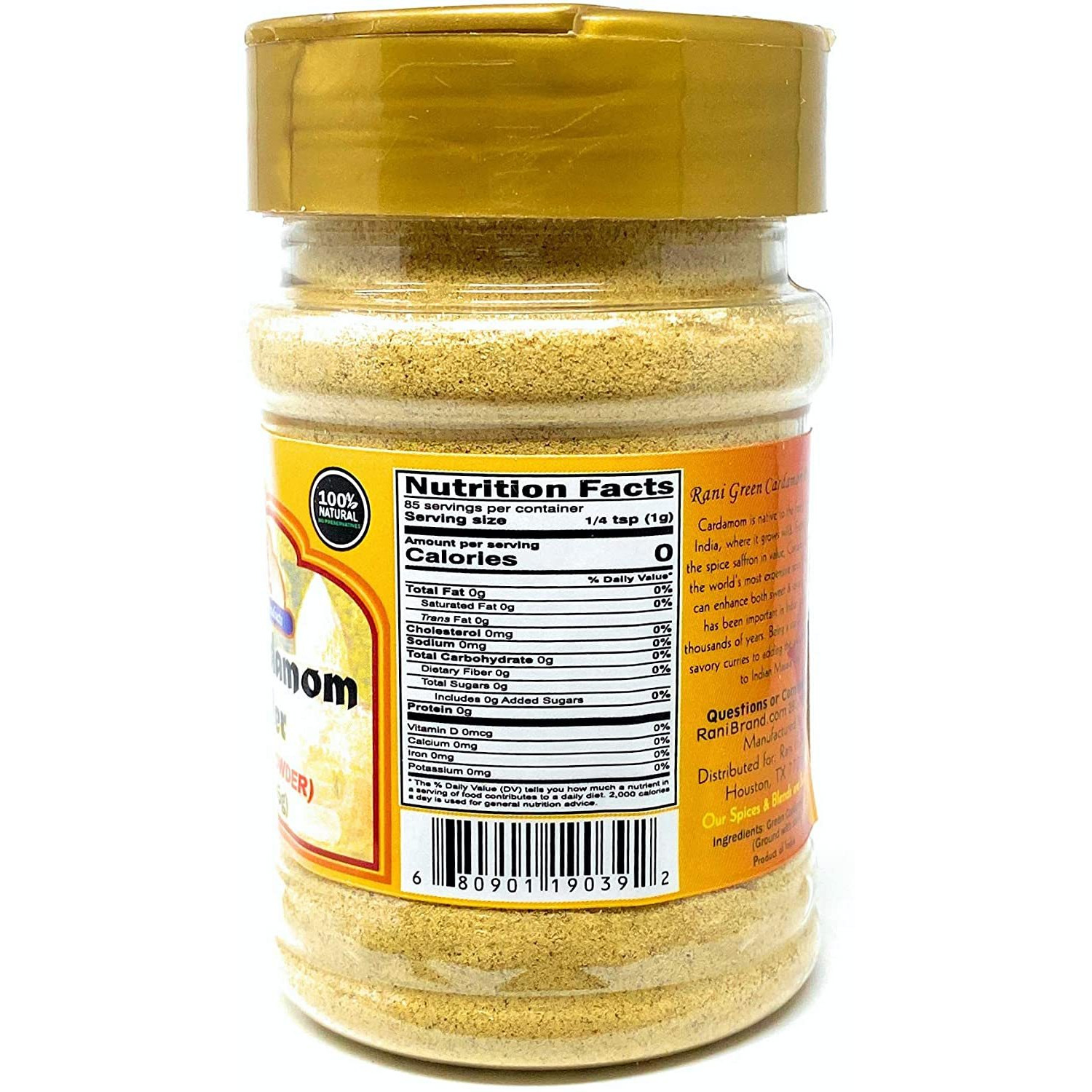 Rani Green Cardamom Pods Powder (Hari Elachi) 3oz (85gms) ~ Natural | Vegan | Gluten Friendly | NON-GMO