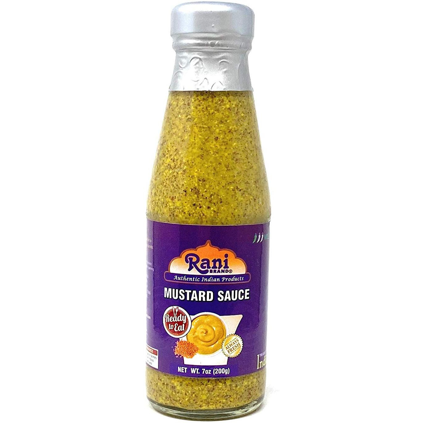 Rani Indian Mustard Sauce 7oz (200g) ~ All Natural, Glass Jar, Ready to eat, Vegan ~ Gluten Friendly | NON-GMO | Indian Origin