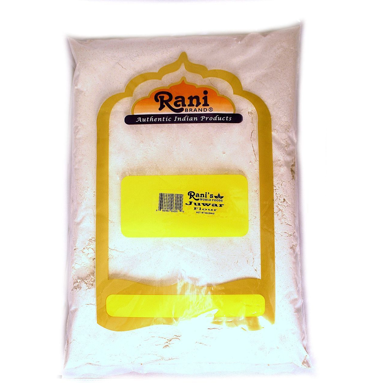 Rani Juwar (Sorghum) Flour 4lb (64oz) 4 Pound Bulk ~ All Natural, Salt-Free | Vegan | No Colors | Gluten Friendly | NON-GMO | Indian Origin