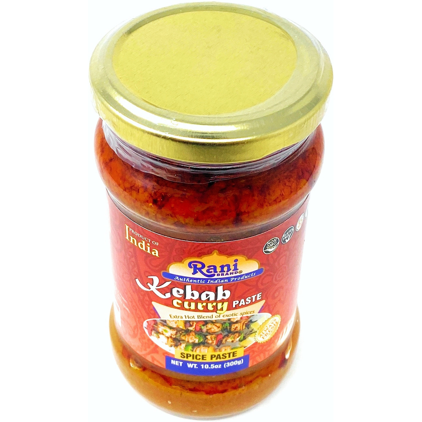 Rani Kebab Masala Curry Paste 10.5oz (300g) ~ Glass Jar, All Natural | NON-GMO | Vegan | Gluten Free | Indian Origin, Cooking Spice Paste