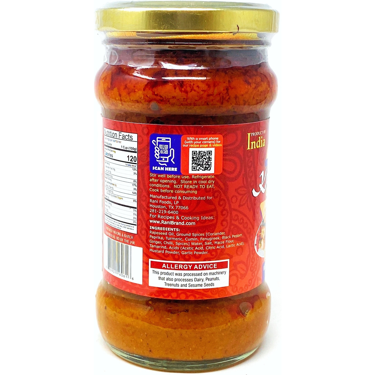 Rani Kebab Masala Curry Paste 10.5oz (300g) ~ Glass Jar, All Natural | NON-GMO | Vegan | Gluten Free | Indian Origin, Cooking Spice Paste