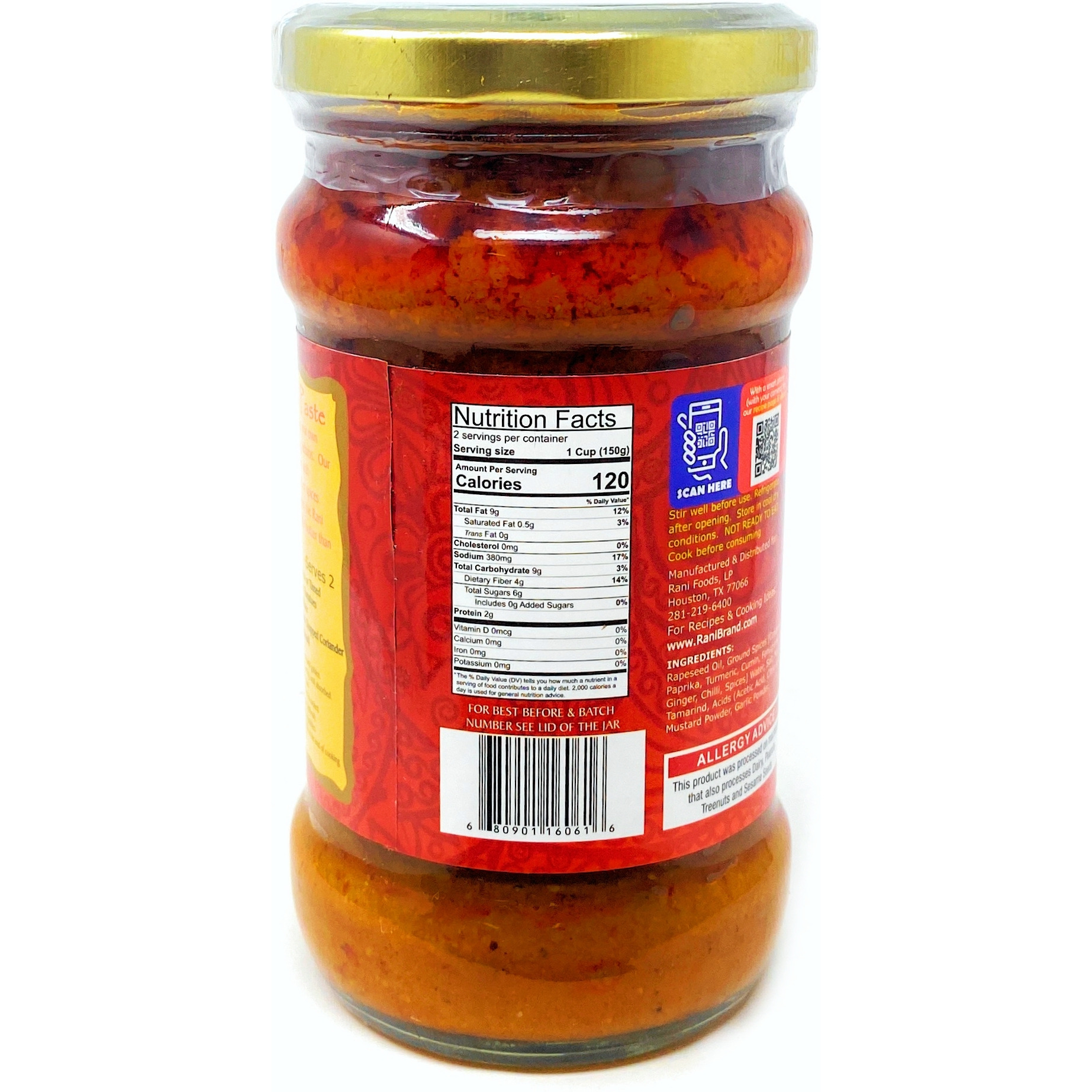 Rani Kebab Masala Curry Paste 10.5oz (300g) ~ Glass Jar, All Natural | NON-GMO | Vegan | Gluten Free | Indian Origin, Cooking Spice Paste