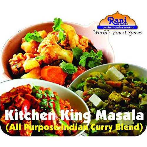 Rani Kitchen King Masala (20-Spice Curry blend) 3.5oz (100g) ~ All Natural | Vegan | No Colors | Gluten Friendly | NON-GMO | Indian Origin