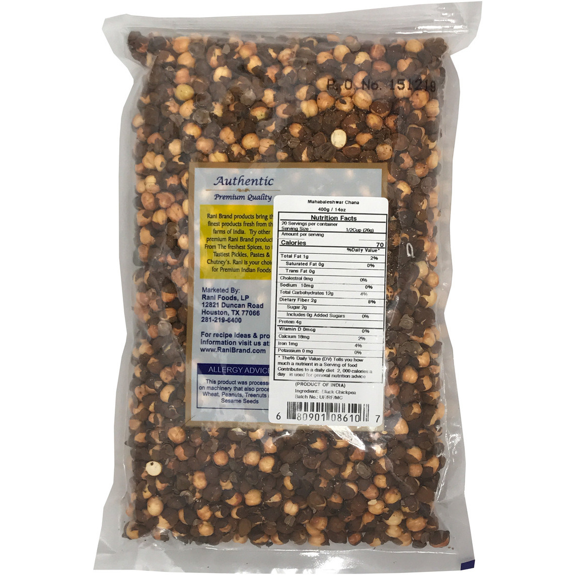 Rani Mahabaleshwari Chana 14oz (400gm)