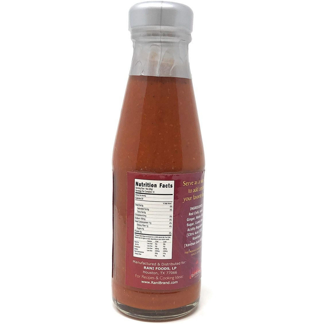 Rani Masala (Indian Spice) Chilli Sauce 7oz (200g) Glass Jar, Vegan, Perfect for dipping, Savory Dishes & french fries ~ Gluten Free | NON-GMO | No Colors | Indian Origin