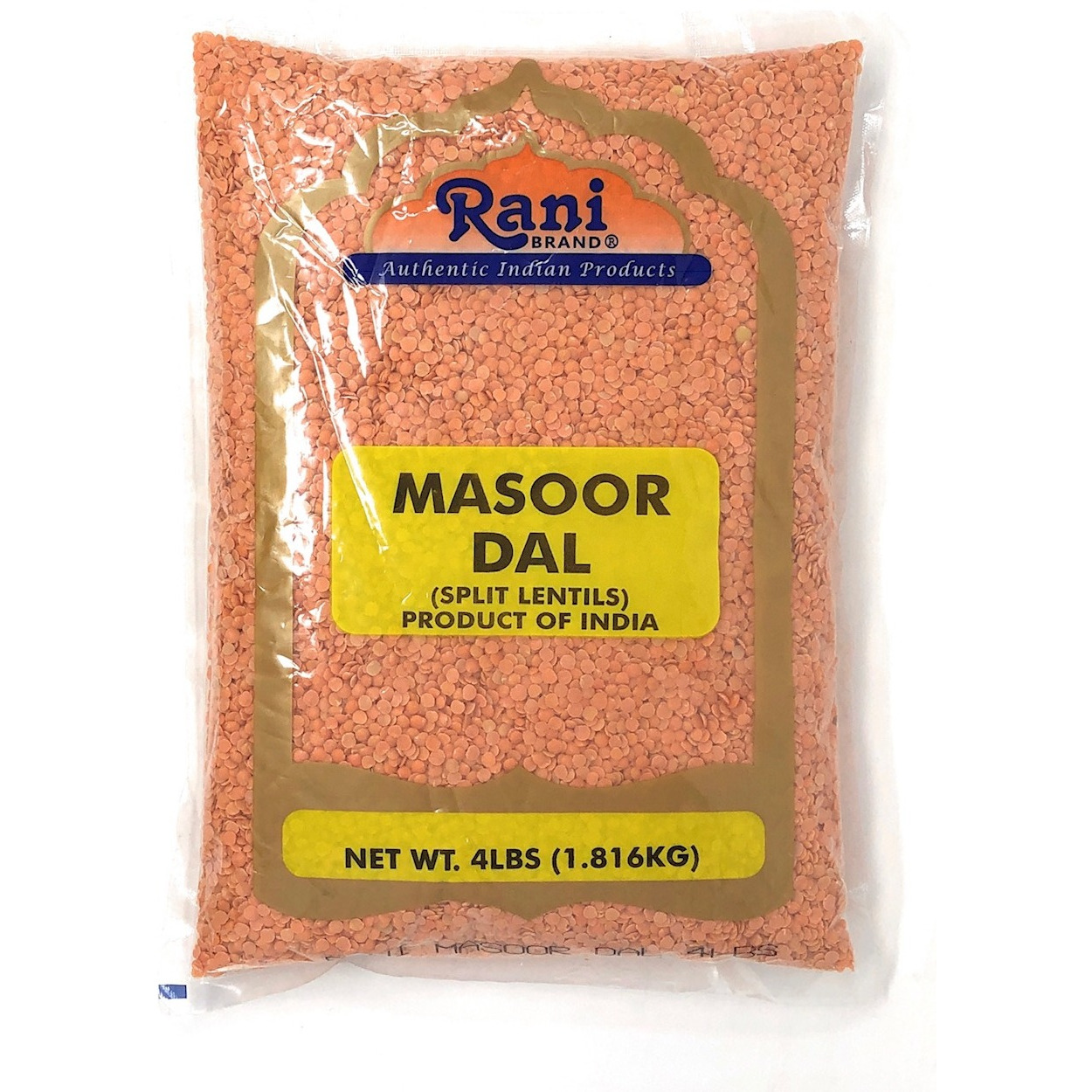 Rani Masoor Dal (Indian Red Lentils) Split Gram 4lb (64oz)