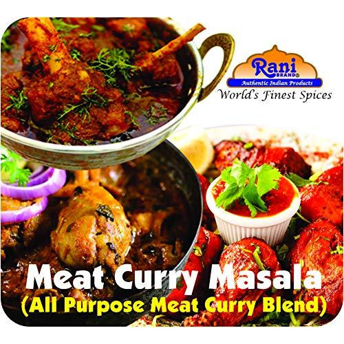 Rani Meat Curry Masala 21-Spice Blend 3.5oz (100g) ~ All Natural | Vegan | No Colors | Gluten Friendly Ingredients | NON-GMO | Indian Origin
