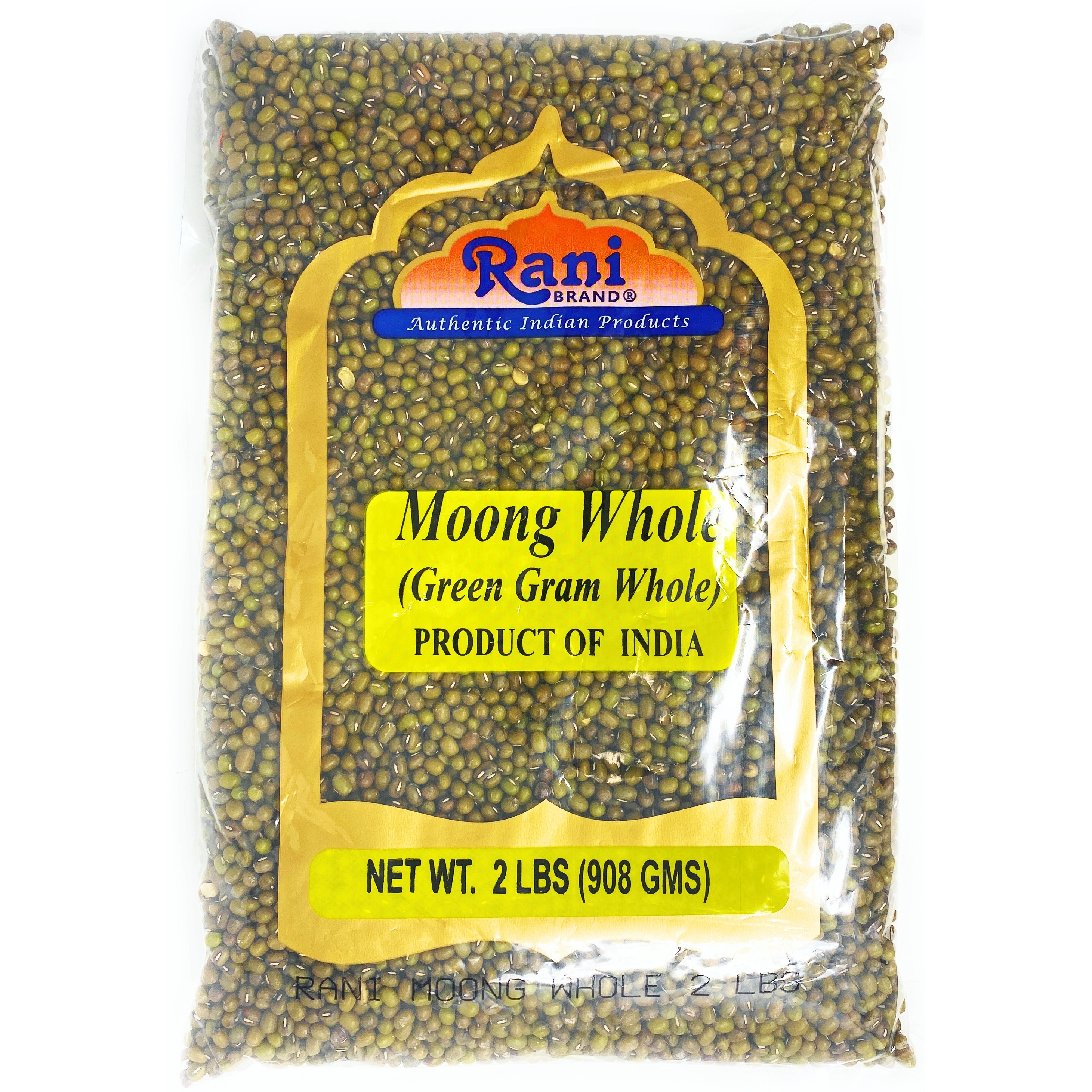 Rani Moong Whole (Ideal for cooking & sprouting, Whole Mung Beans with skin) Lentils Indian 2lbs (32oz) ~ All Natural | NON-GMO | Vegan | Indian Origin
