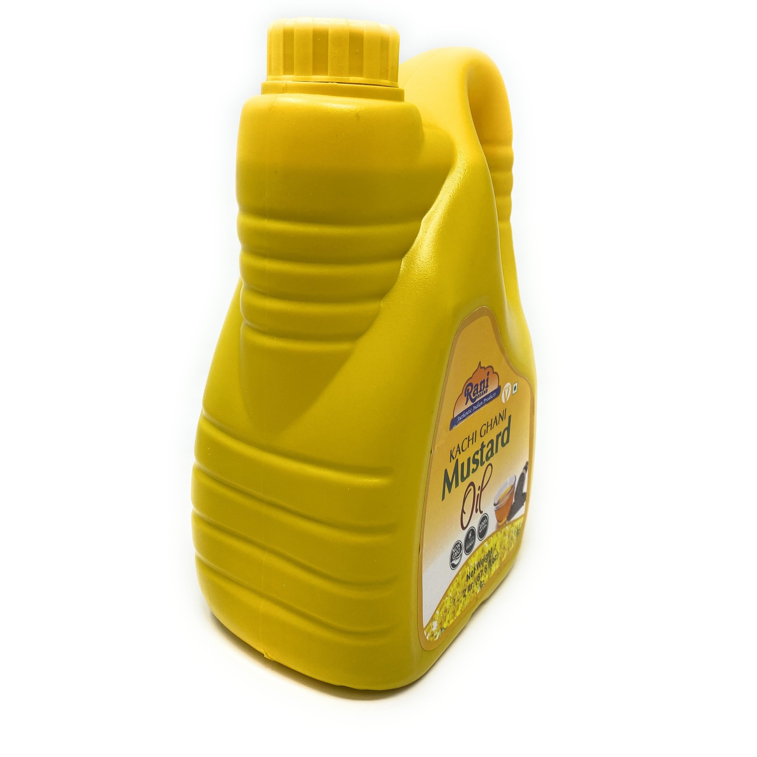 Rani Mustard Oil (Kachi Ghani) 67.6 Ounce (2 Liter) NON-GMO | Gluten Friendly | Vegan | 100% Natural