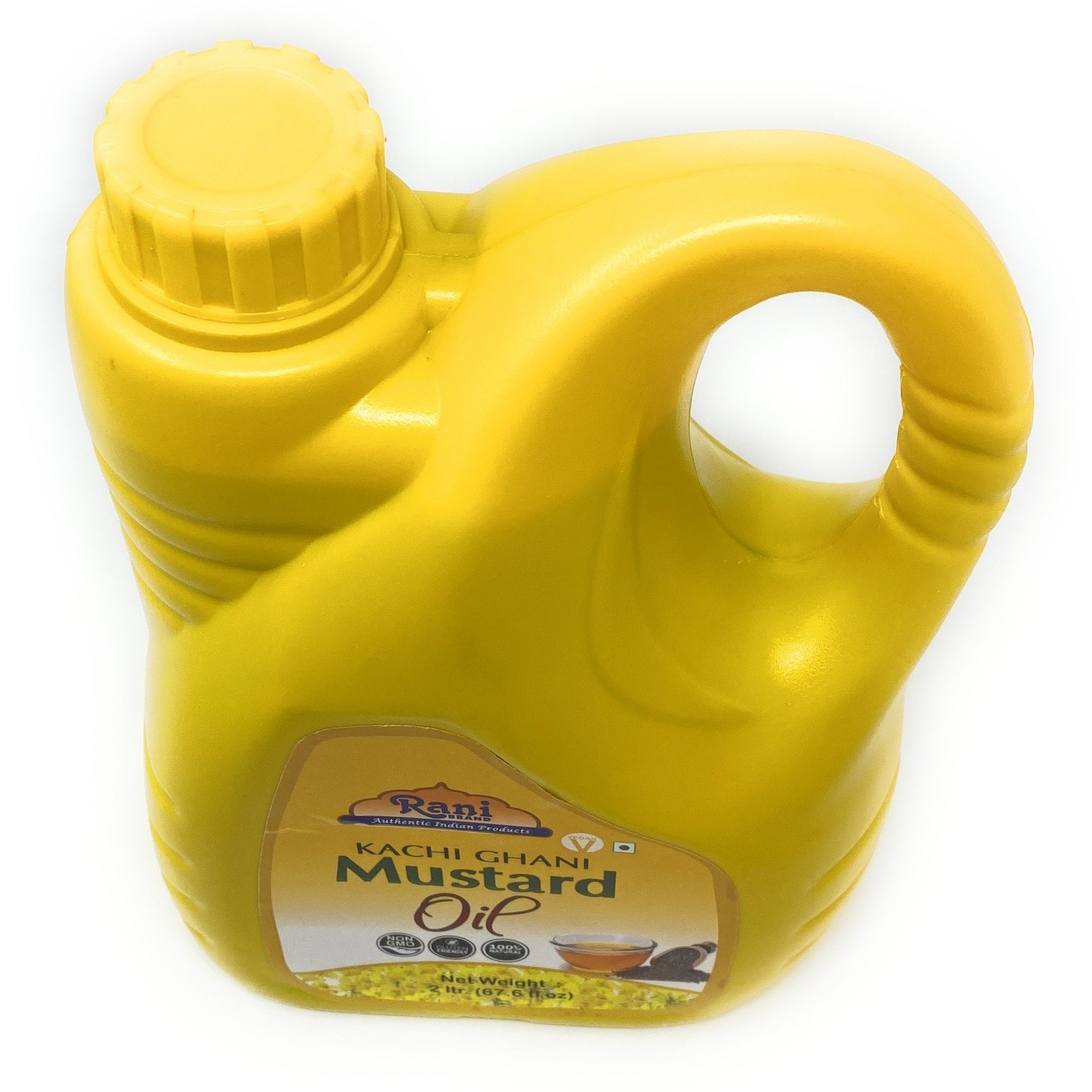 Rani Mustard Oil (Kachi Ghani) 67.6 Ounce (2 Liter) NON-GMO | Gluten Friendly | Vegan | 100% Natural