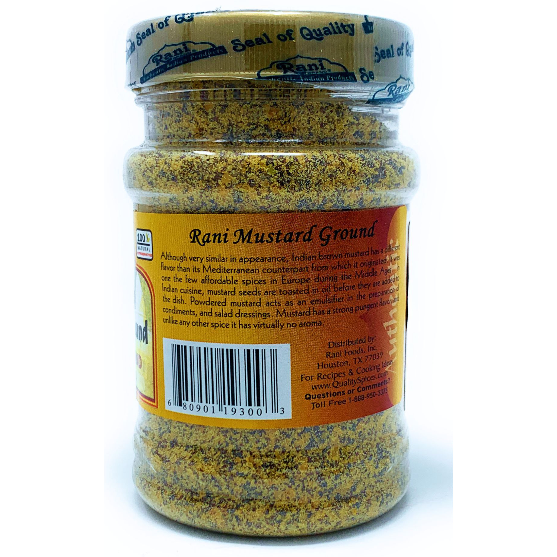 Rani Mustard Seeds Ground, Powder Spice (Rai Sarson) 3oz (85g) All Natural ~ Gluten Free Ingredients | NON-GMO | Vegan | Indian Origin