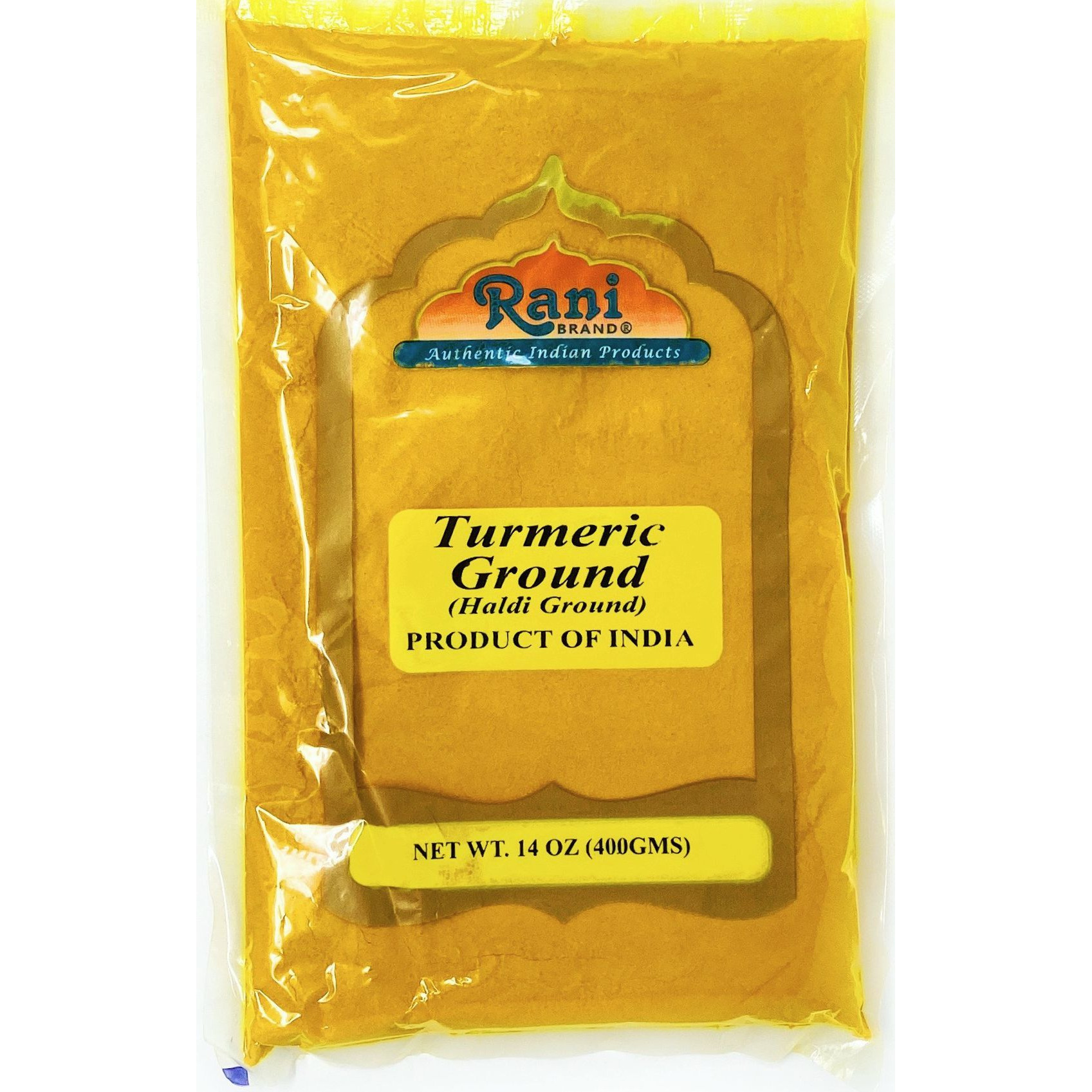 Rani Natural Turmeric (Haldi) Root Powder Spice, (High Curcumin Content) 14oz (400gm) ~ 100% Pure, Salt Free | Vegan | Gluten Free Ingredients | NON-GMO | Indian Origin