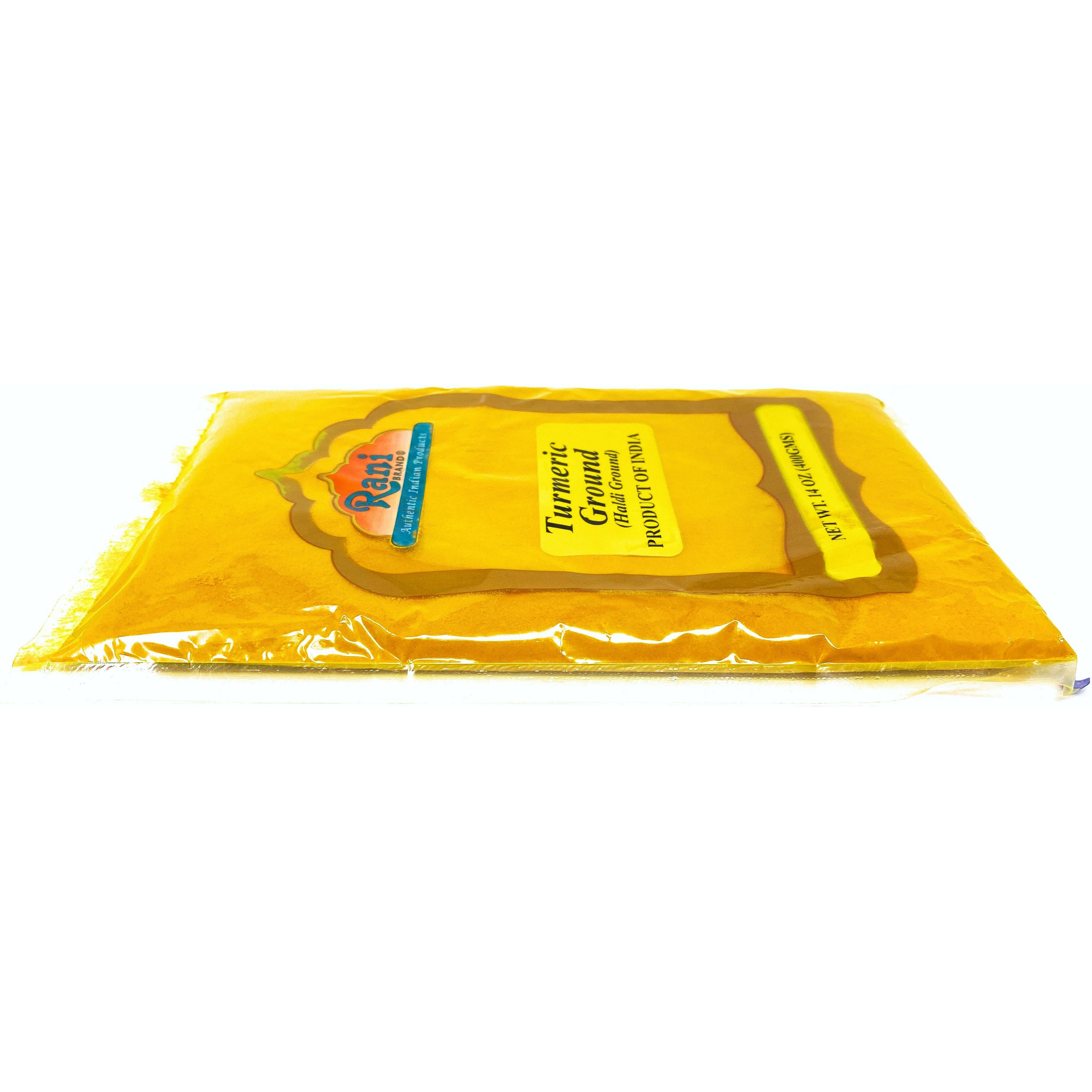 Rani Natural Turmeric (Haldi) Root Powder Spice, (High Curcumin Content) 14oz (400gm) ~ 100% Pure, Salt Free | Vegan | Gluten Free Ingredients | NON-GMO | Indian Origin