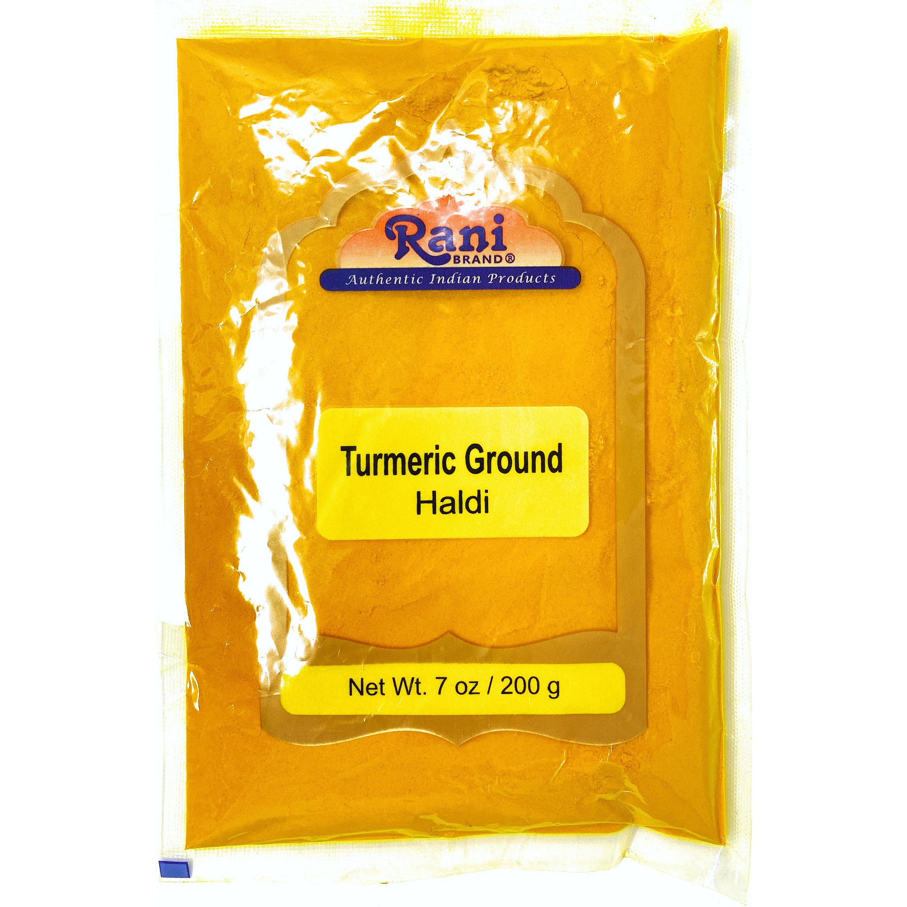 Rani Natural Turmeric (Haldi) Root Powder Spice, (High Curcumin Content) 7oz (200g) ~ 100% Pure, Salt Free | Vegan | Gluten Free Ingredients | NON-GMO | Indian Origin