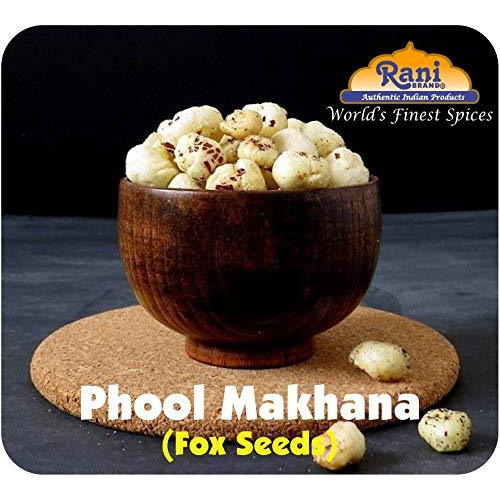 Rani Phool Makhana (Fox Nut / Popped Lotus Seed) 14oz (400g) ~ Plain Raw Uncooked | ~ All Natural | Vegan | No Colors | Gluten Friendly Ingredients | NON-GMO | Indian Origin