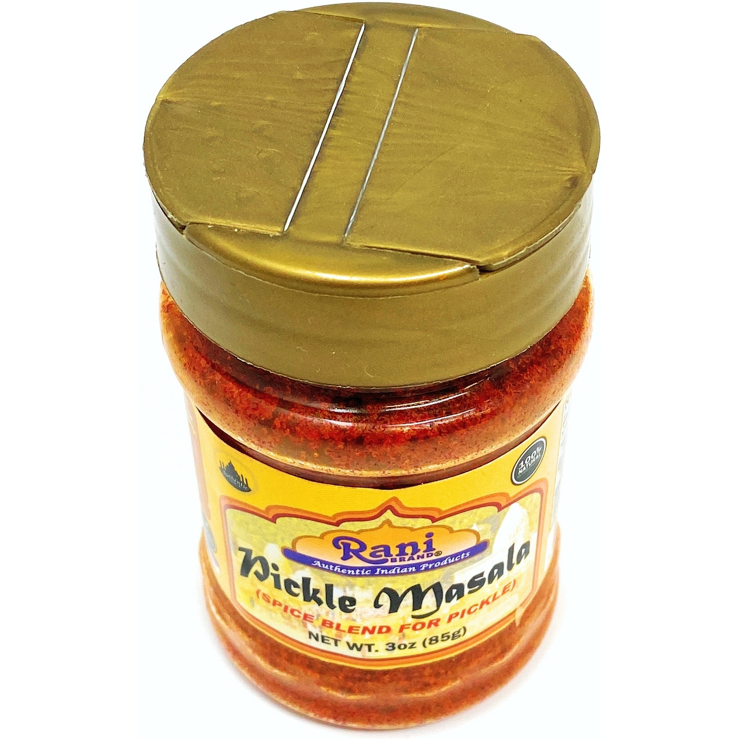 Rani Pickle (Achar) Masala Natural Indian Spice Blend 3oz (85g) PET Jar ~ All Natural | Vegan | Gluten Friendly | NON-GMO | No colors | Indian Origin