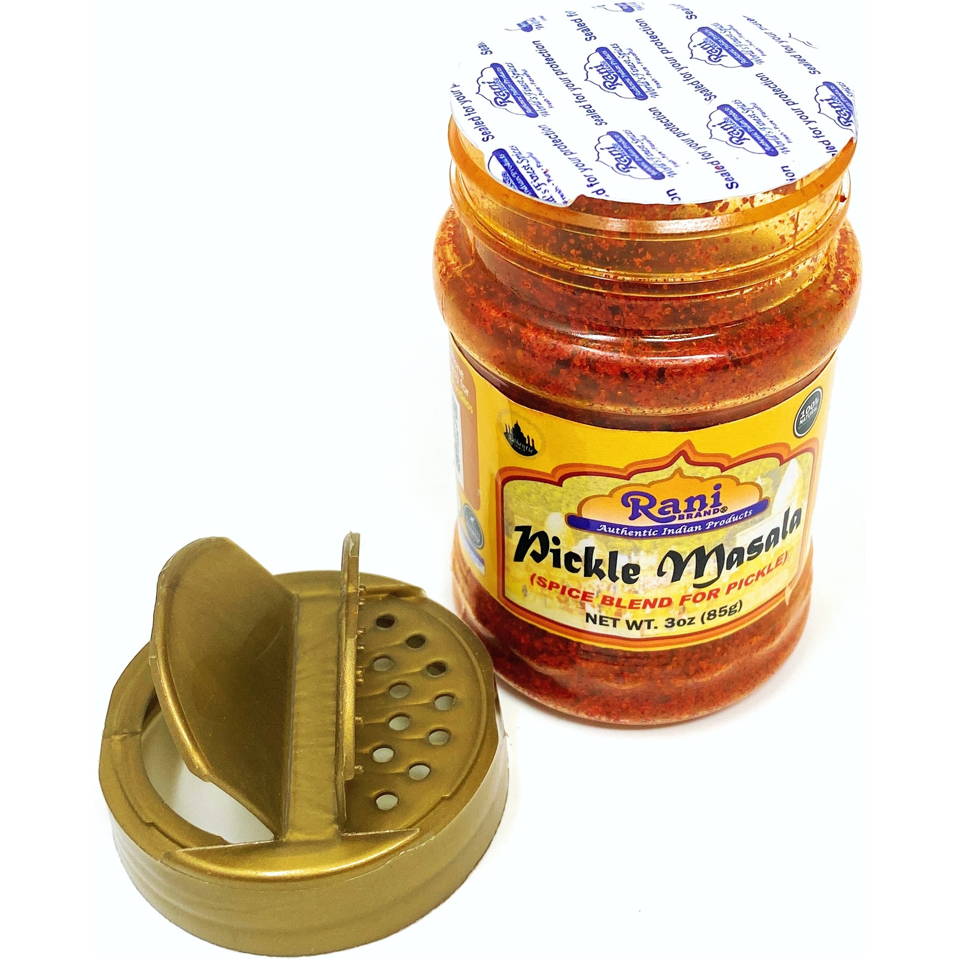 Rani Pickle (Achar) Masala Natural Indian Spice Blend 3oz (85g) PET Jar ~ All Natural | Vegan | Gluten Friendly | NON-GMO | No colors | Indian Origin
