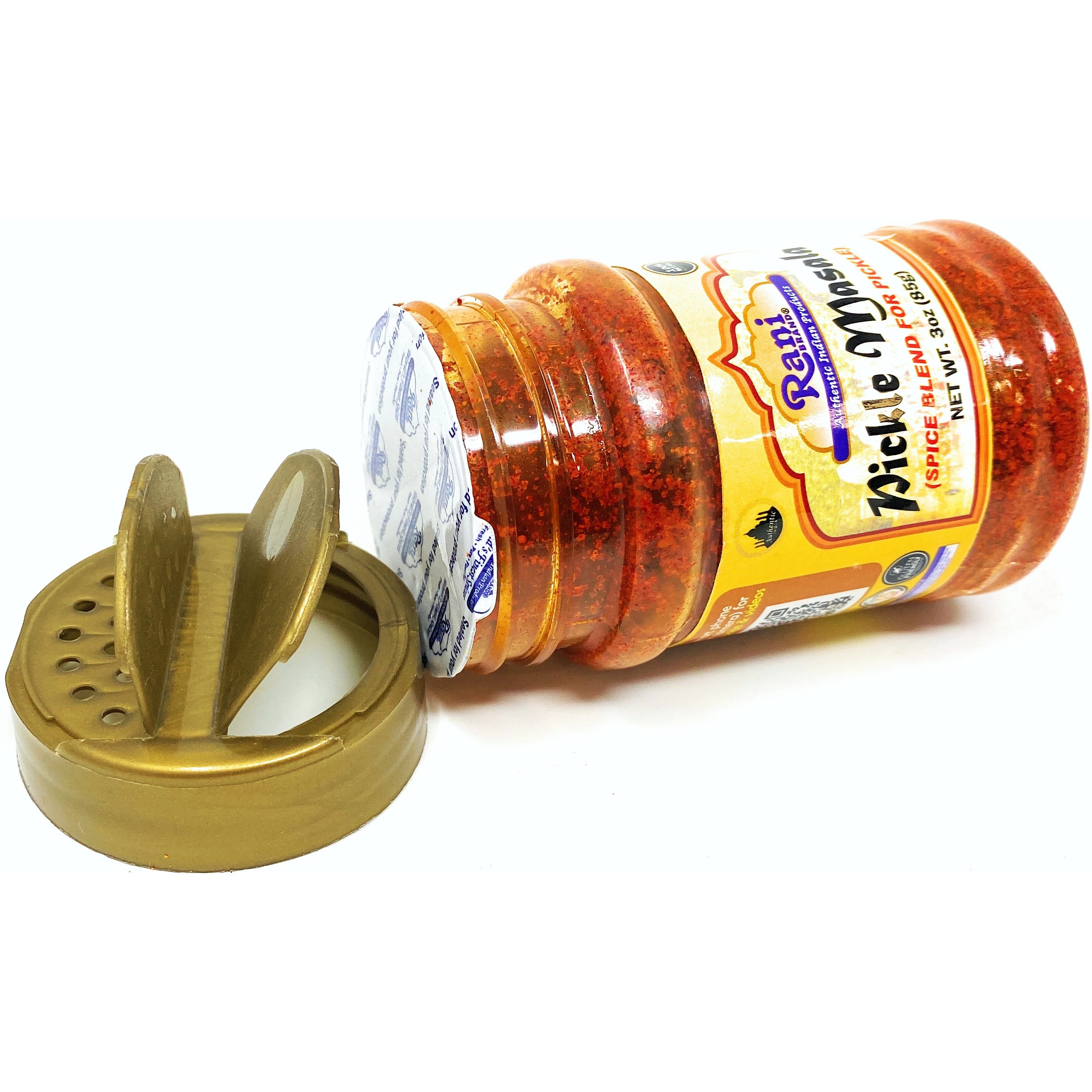 Rani Pickle (Achar) Masala Natural Indian Spice Blend 3oz (85g) PET Jar ~ All Natural | Vegan | Gluten Friendly | NON-GMO | No colors | Indian Origin