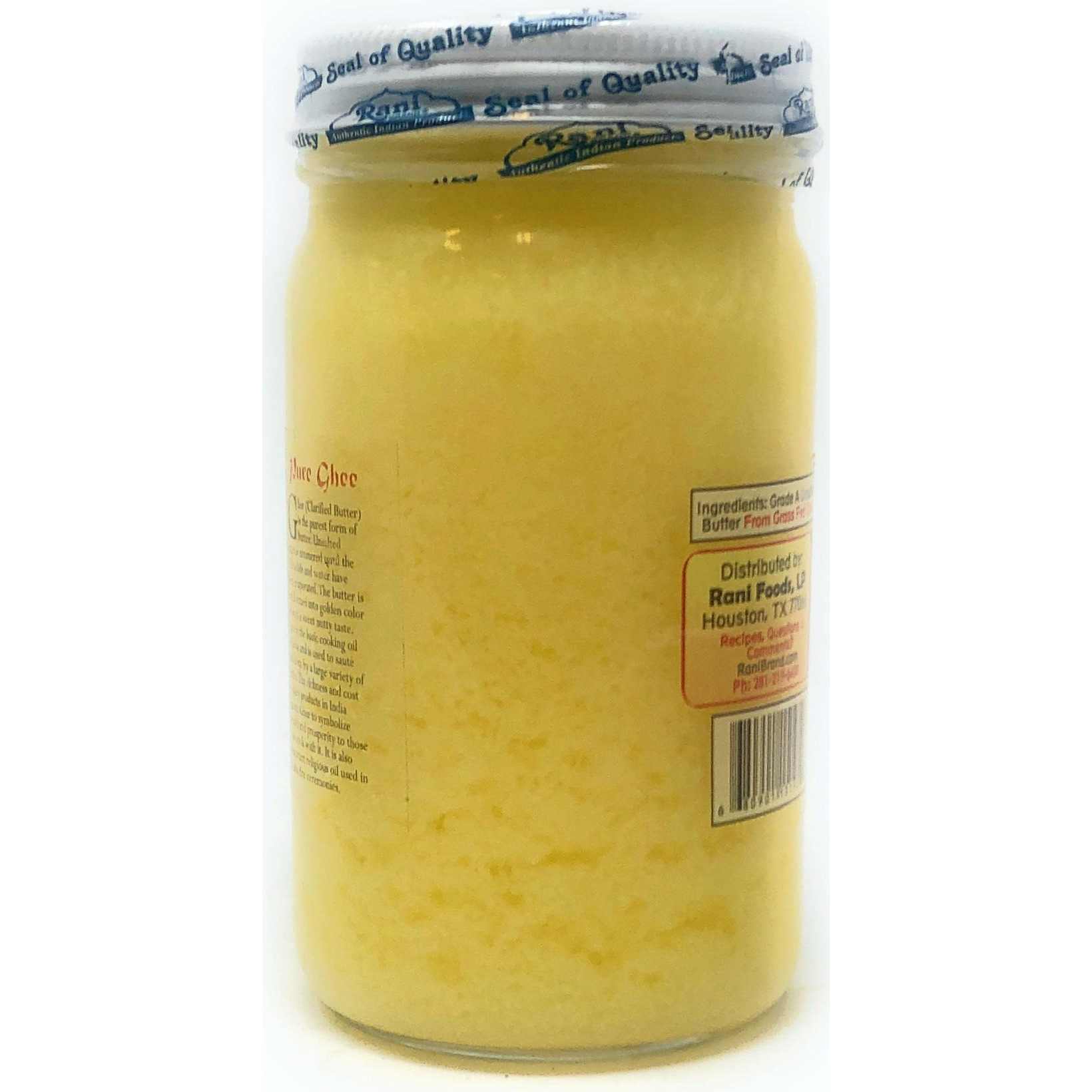 Rani Pure Natural Ghee from Grass Fed Cows (Clarified Butter) 8oz (227g) ~ Glass Jar | Paleo Friendly | Keto Friendly | Gluten Free