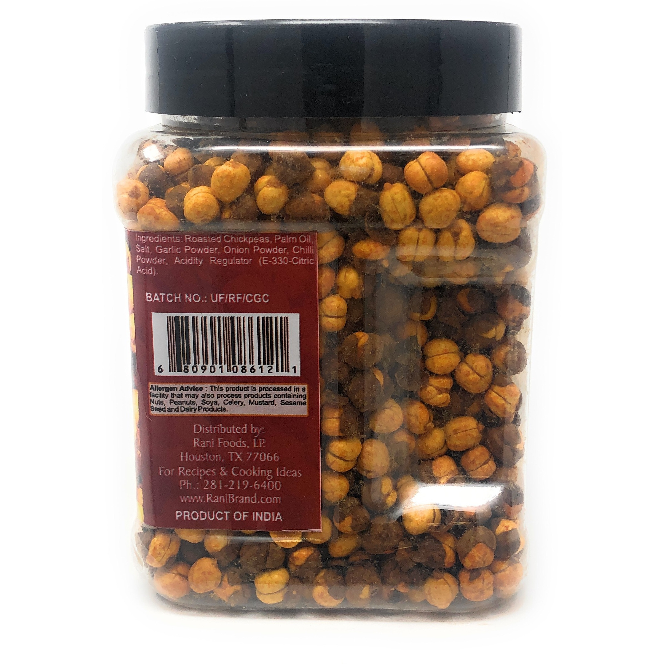 Rani Roasted Chana (Chickpeas) Chilli Garlic Flavor 14oz (400g) ~ All Natural | Vegan | No Preservatives | No Colors | Great Snack, Ready to Eat, Seasoned with 6 Spices, Indian Origin