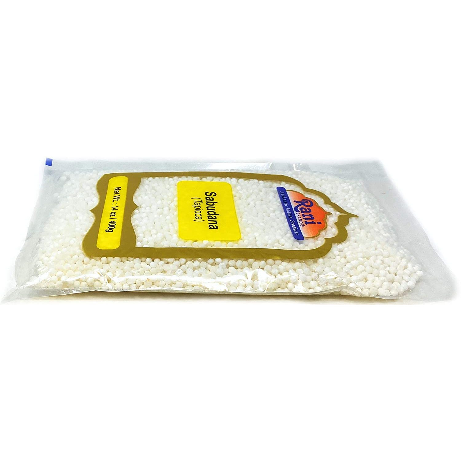 Rani Sabudana (Tapioca / Sago) Pearls 14oz (400g) ~ All Natural | Vegan | No Colors | NON-GMO | Indian Origin