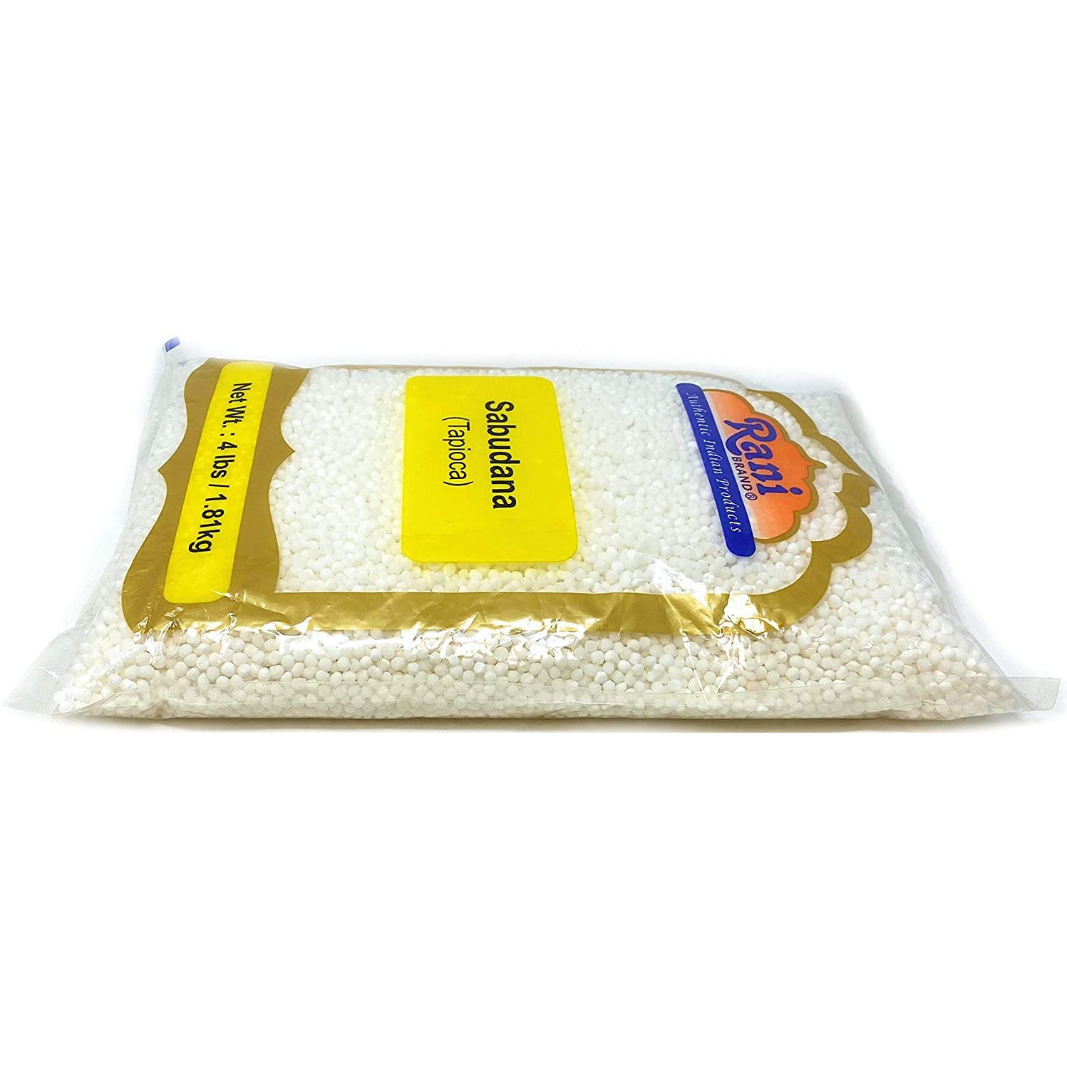 Rani Sabudana (Tapioca / Sago) Pearls 4lbs (64oz) Bulk ~ All Natural | Vegan | No Colors | NON-GMO | Indian Origin