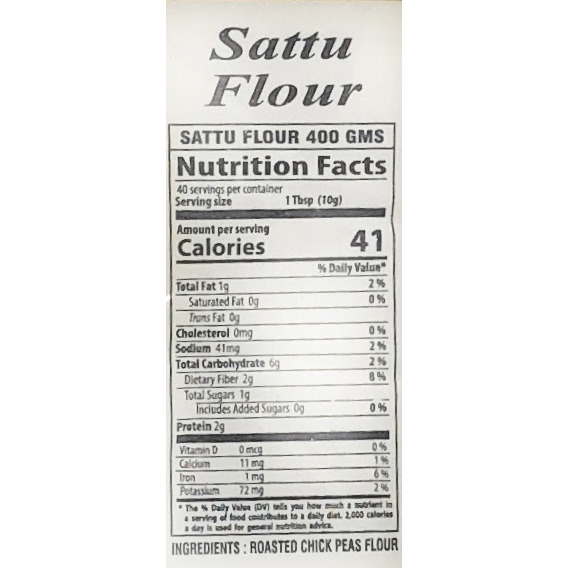 Rani Sattu Flour (Roasted Chana Gram) 28oz (800g) ~ Natural, Salt-Free | Vegan | No Colors | Gluten Friendly | NON-GMO | Indian Origin