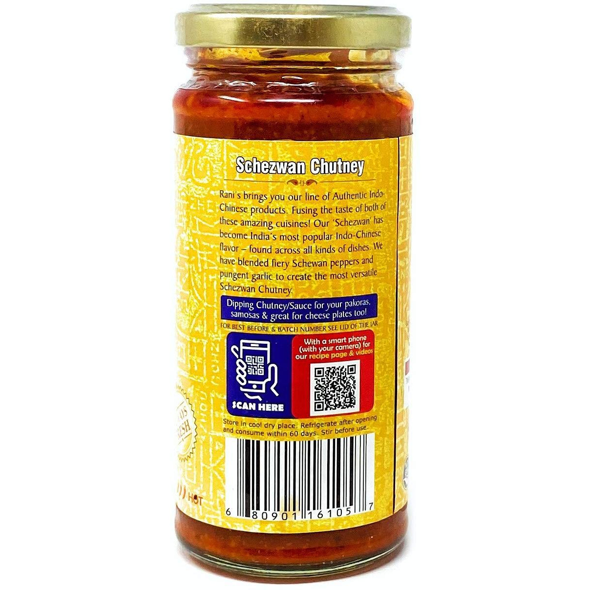 Rani Schezwan Chutney 8.8oz (250g) Glass Jar ~ No Colors | NON-GMO | Vegan | Gluten Friendly | Indian Origin (Indo-Chinese)