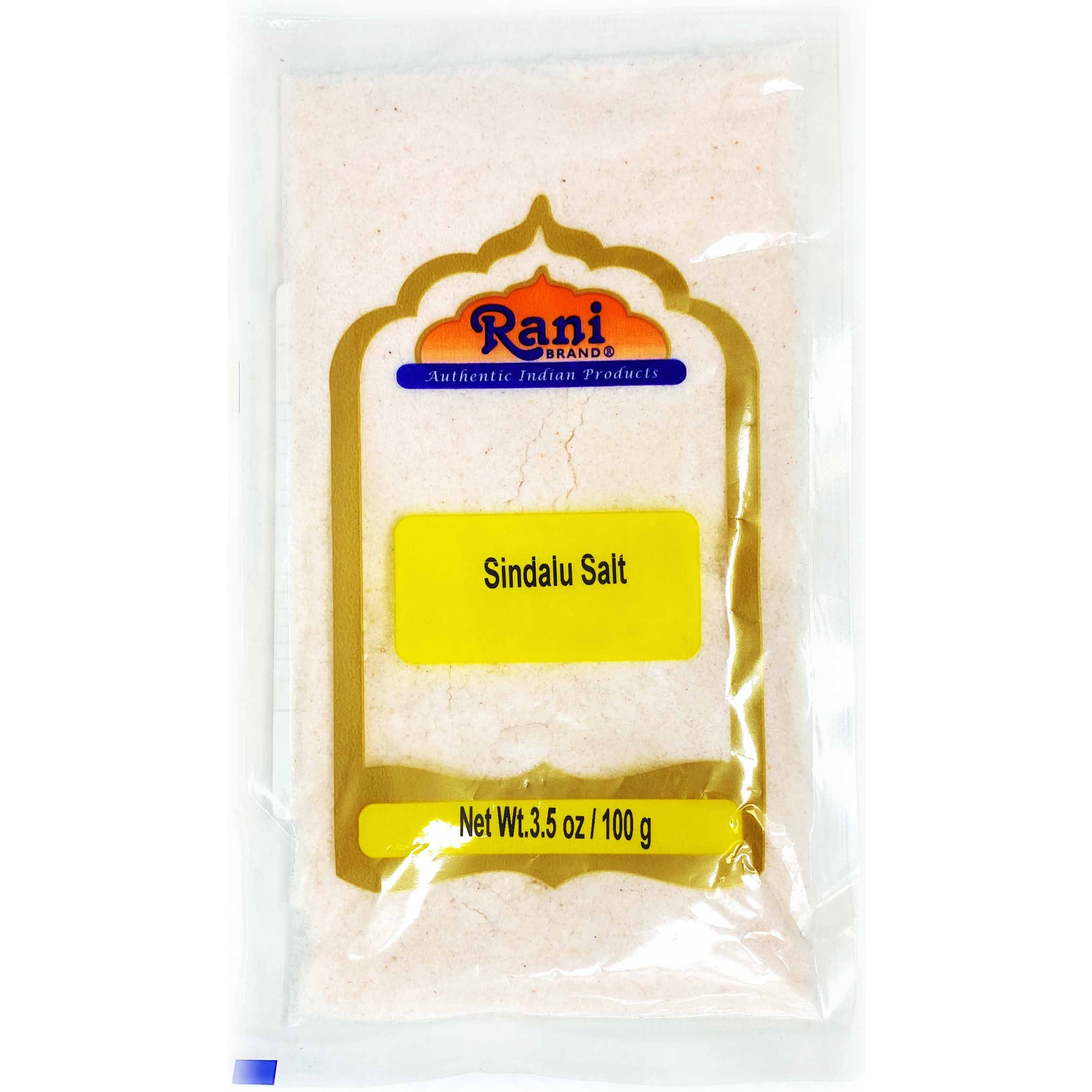 Rani Sindhav Namak (Rock Salt) Powder 3.5oz (100g) ~ Unrefined, Pure and Natural | Vegan | Gluten Friendly | NON-GMO | Indian Origin