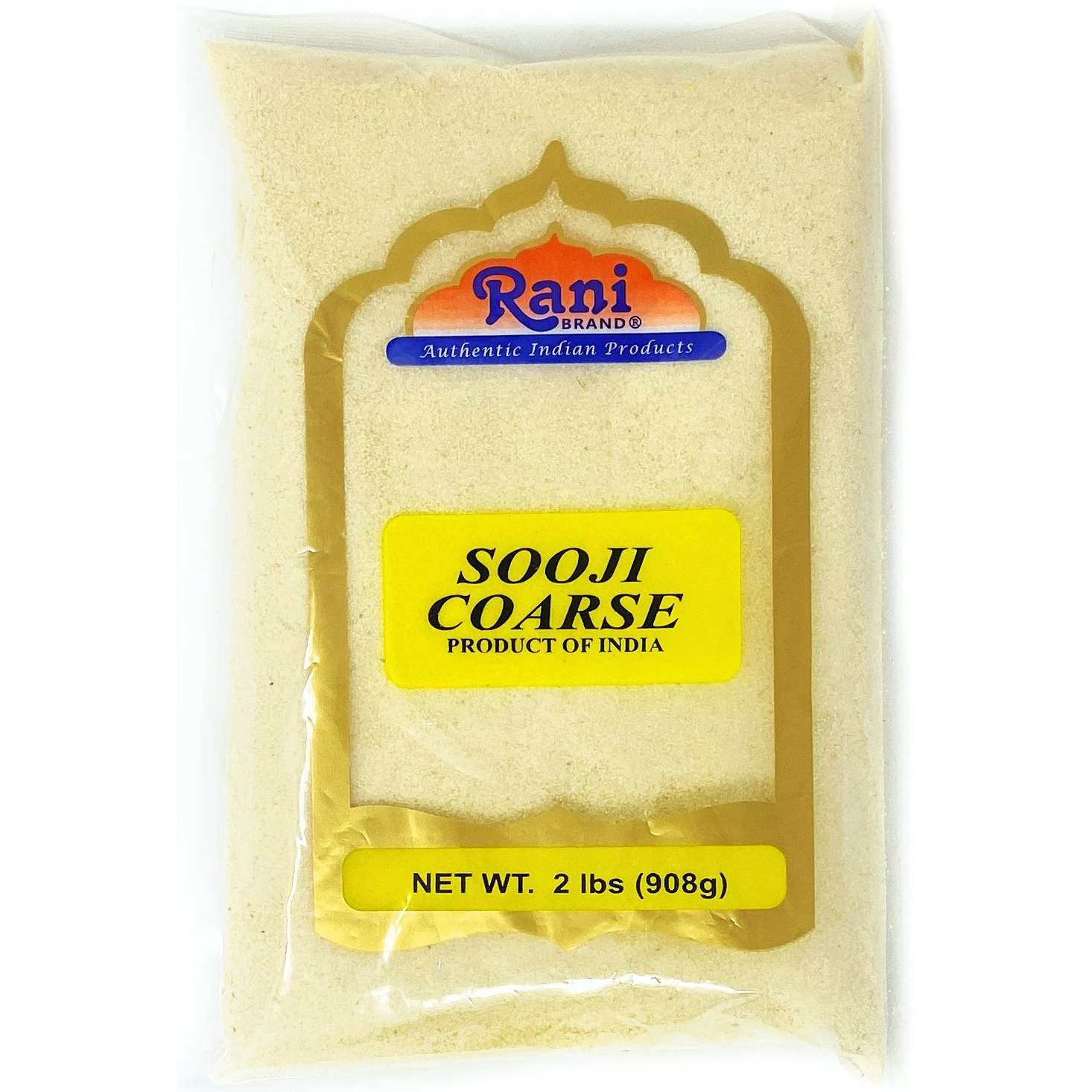 Rani Sooji Coarse (Farina, Suji, Rava, Rawa, Semolina) Flour 2lbs (32oz) ~ All Natural | Vegan | NON-GMO | Indian Origin
