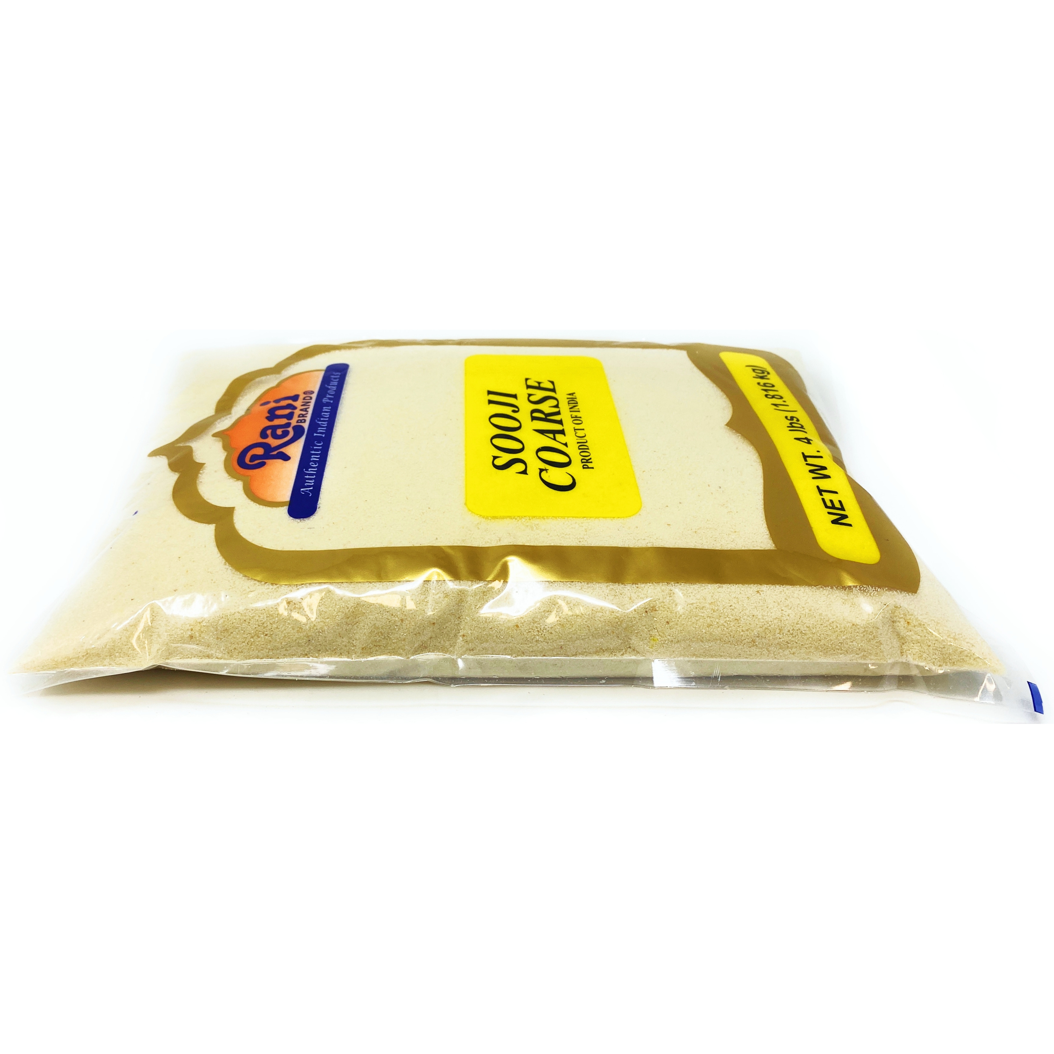 Rani Sooji Coarse (Farina, Suji, Rava, Rawa, Semolina) Flour 4lbs (64oz) ~ All Natural | Vegan | NON-GMO | Indian Origin