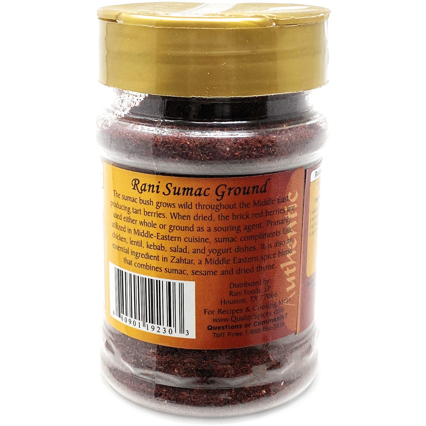 Rani Sumac (Sumak) Spice Ground Powder 3oz (85g) ~ All Natural, Salt-Free | Vegan | No Colors | Gluten Friendly  | NON-GMO